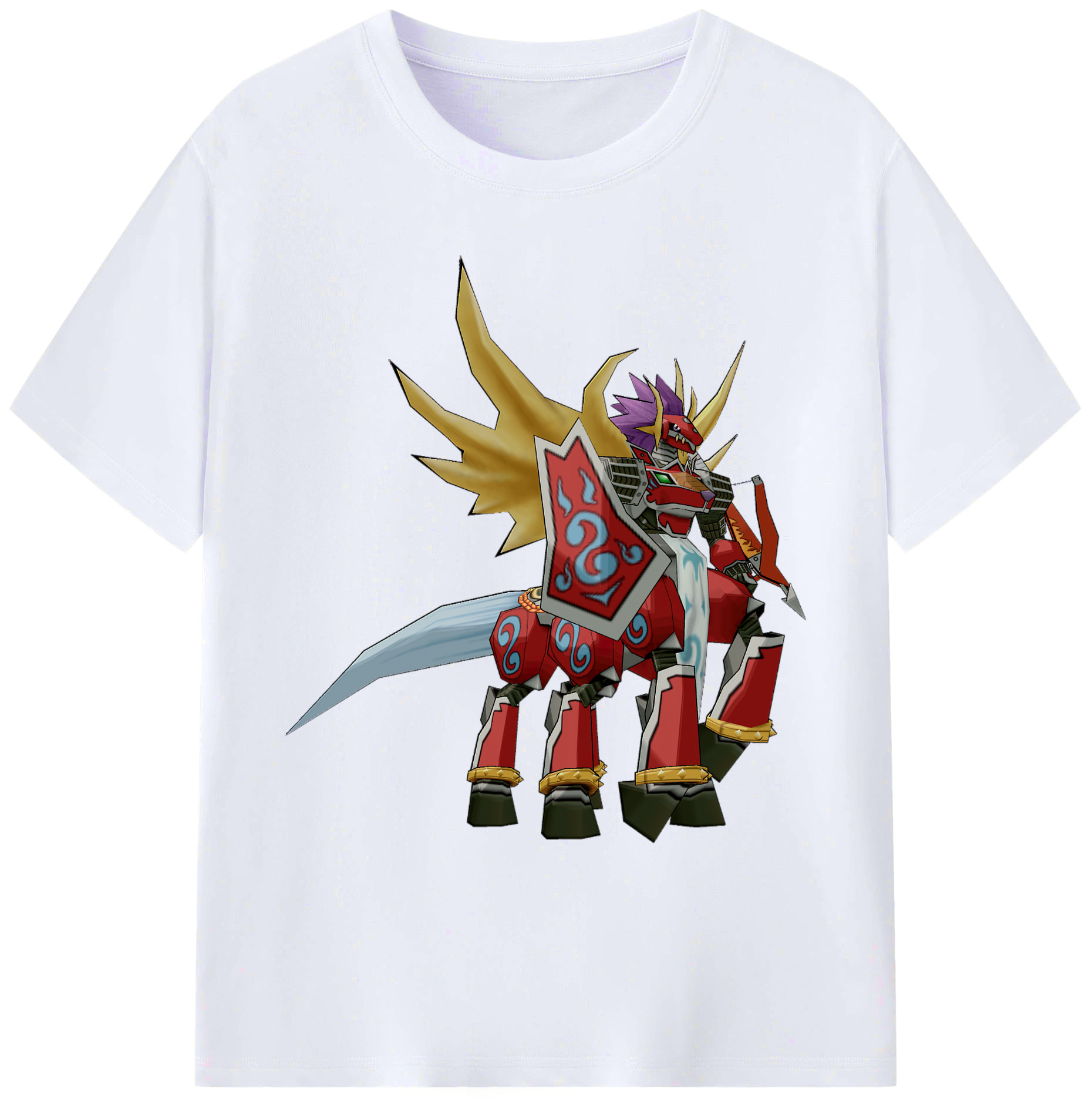 （画像用） Digimon デジタルモンスター/デジモン 綿100％ メンズ半袖Tシャツ｜肌触りやわらか＆通気性