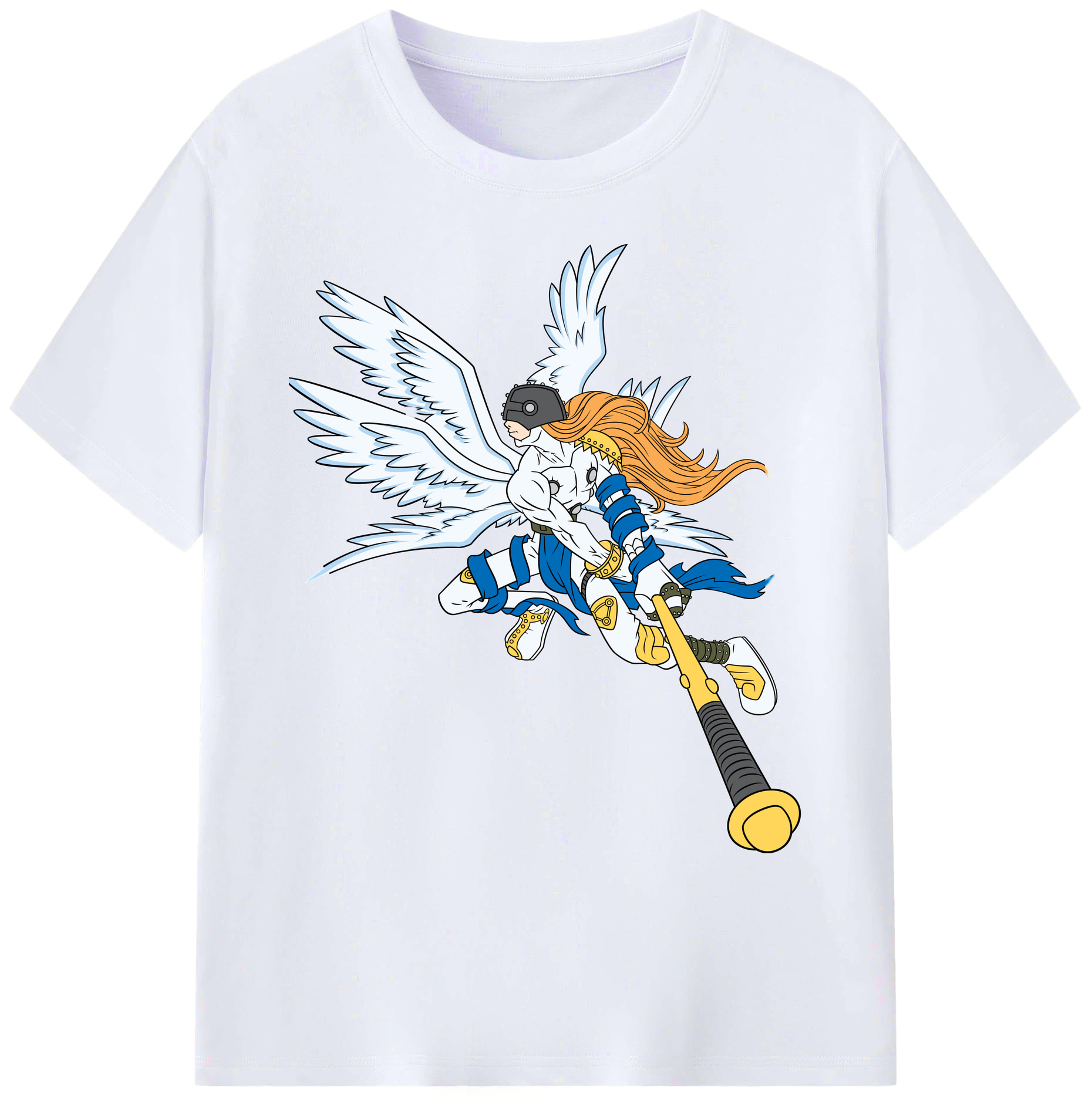 （画像用） Digimon デジタルモンスター/デジモン 綿100％ メンズ半袖Tシャツ｜肌触りやわらか＆通気性