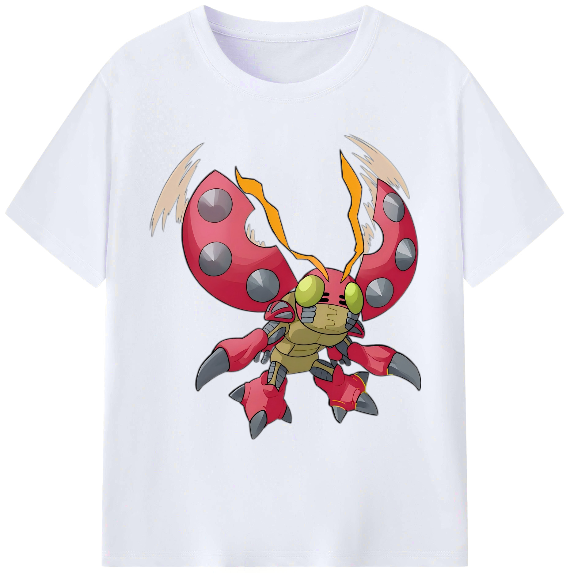 （画像用） Digimon デジタルモンスター/デジモン 綿100％ メンズ半袖Tシャツ｜肌触りやわらか＆通気性