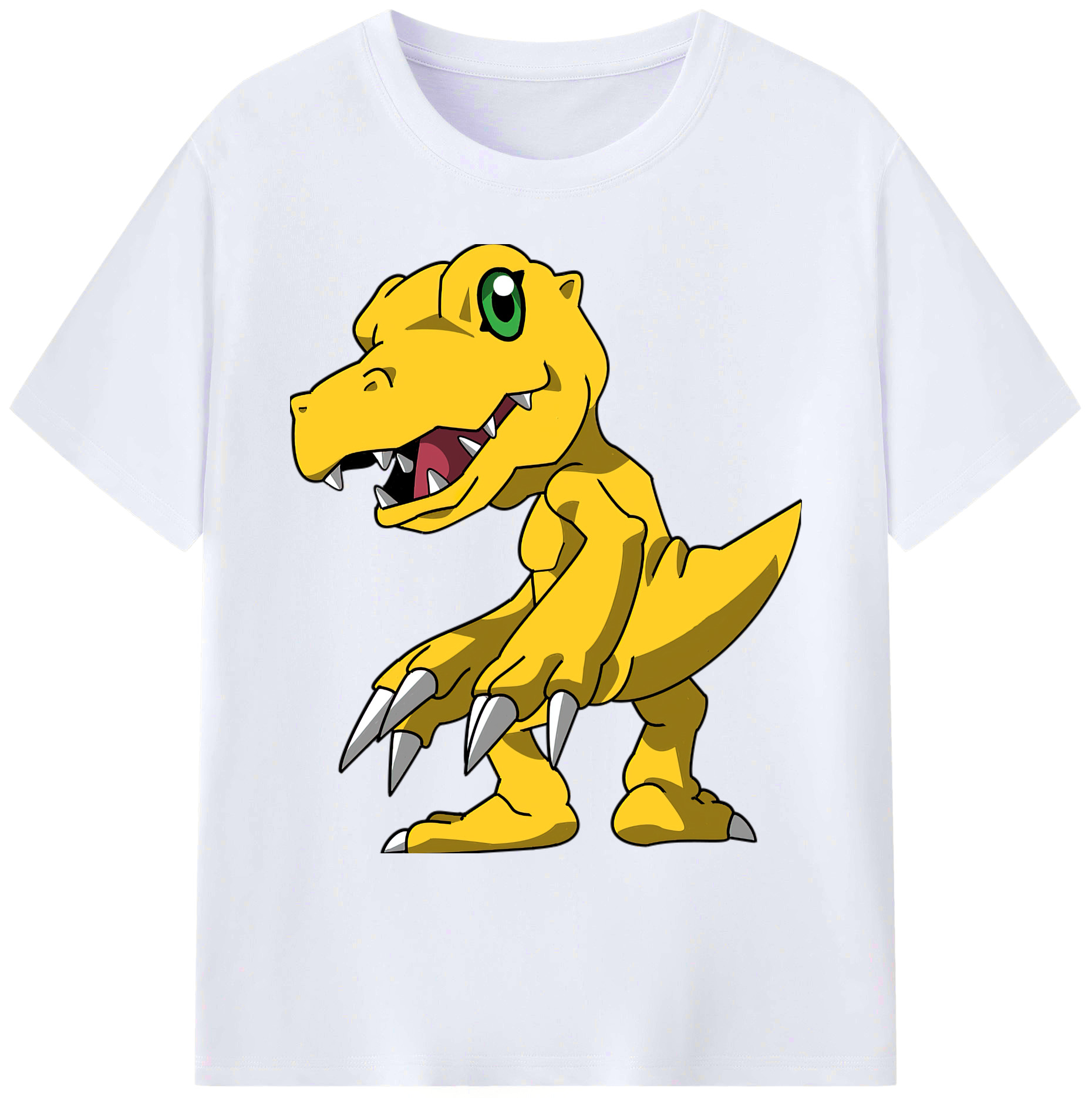 （画像用） Digimon デジタルモンスター/デジモン 綿100％ メンズ半袖Tシャツ｜肌触りやわらか＆通気性