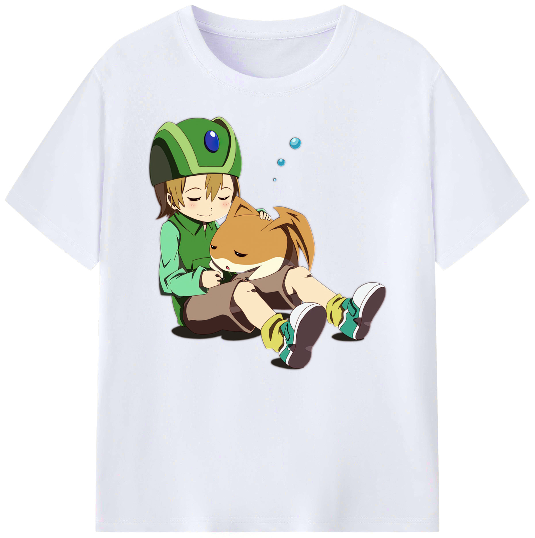 （画像用） Digimon デジタルモンスター/デジモン 綿100％ メンズ半袖Tシャツ｜肌触りやわらか＆通気性