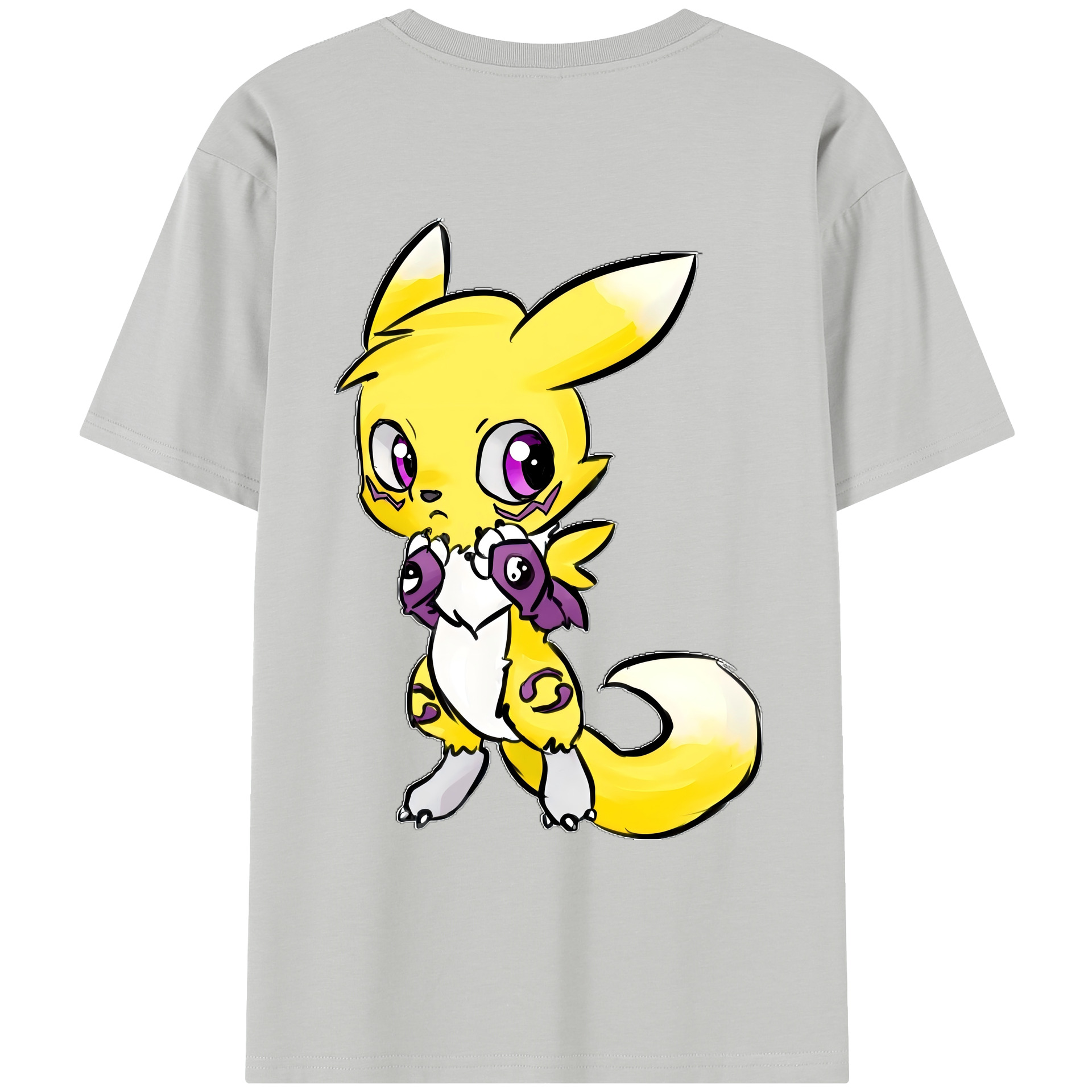 （画像用） Digimon デジタルモンスター/デジモン レディース半袖Tシャツ(バックプリント)