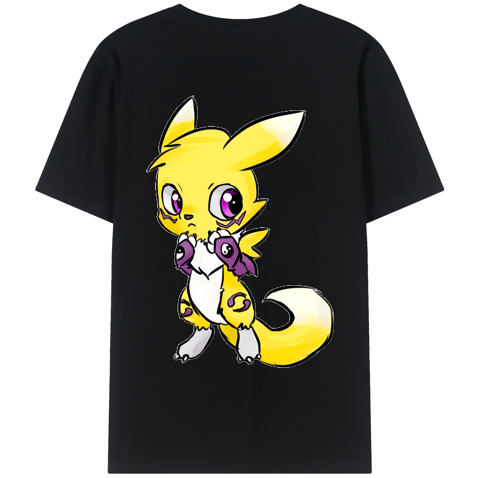 （画像用） Digimon デジタルモンスター/デジモン レディース半袖Tシャツ(バックプリント)