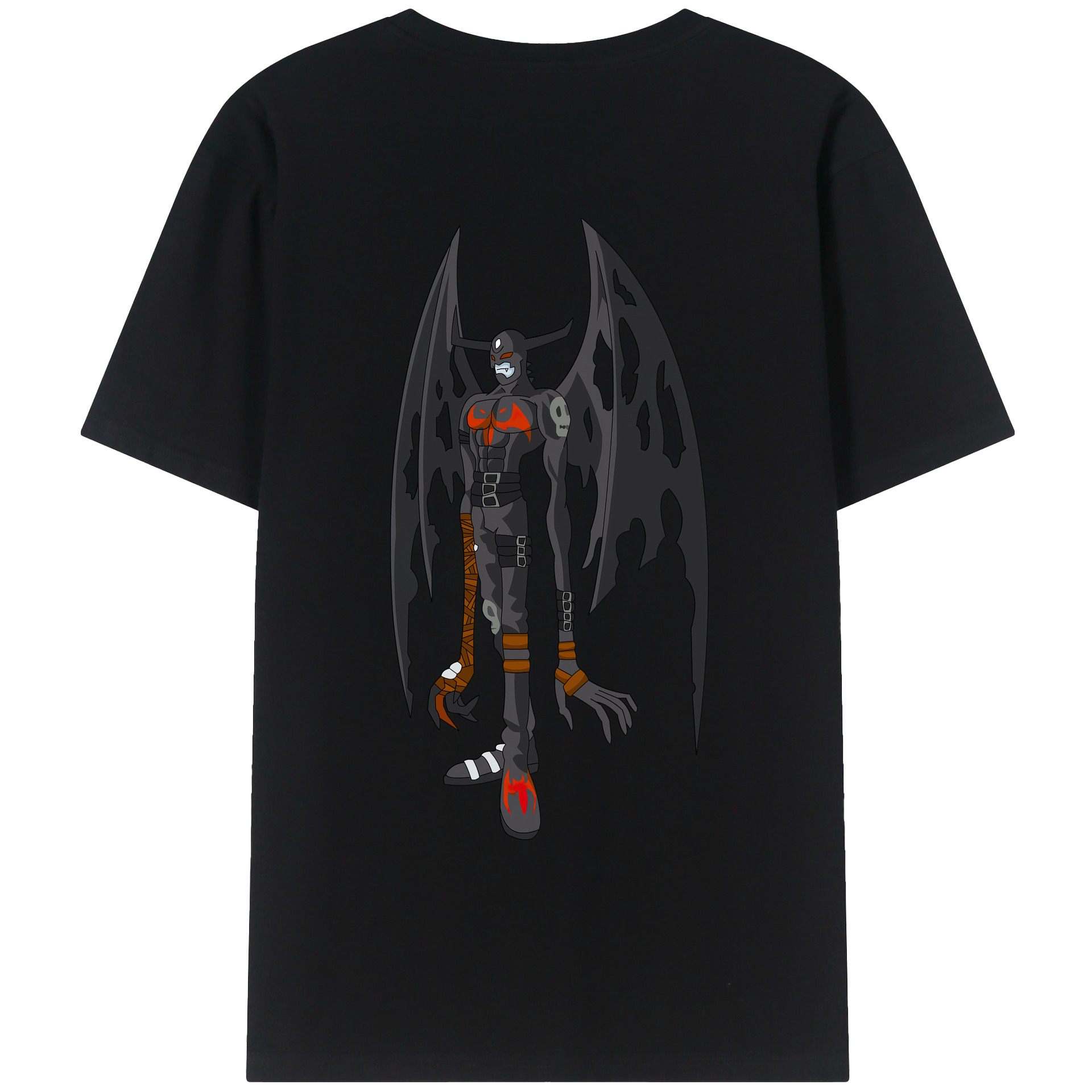（画像用） Digimon デジタルモンスター/デジモン レディース半袖Tシャツ(バックプリント)