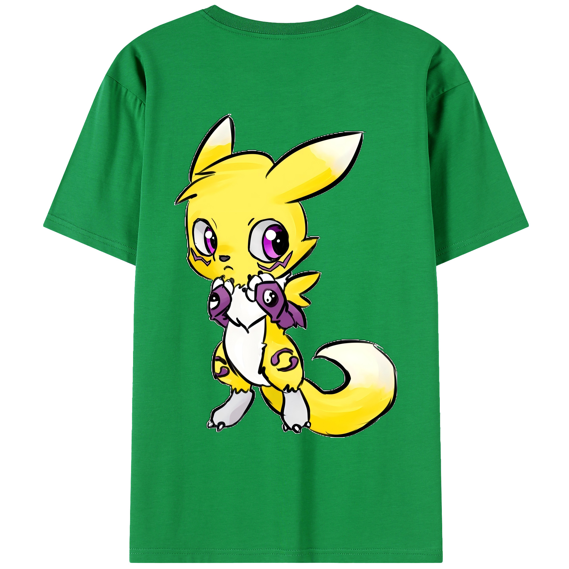 （画像用） Digimon デジタルモンスター/デジモン レディース半袖Tシャツ(バックプリント)