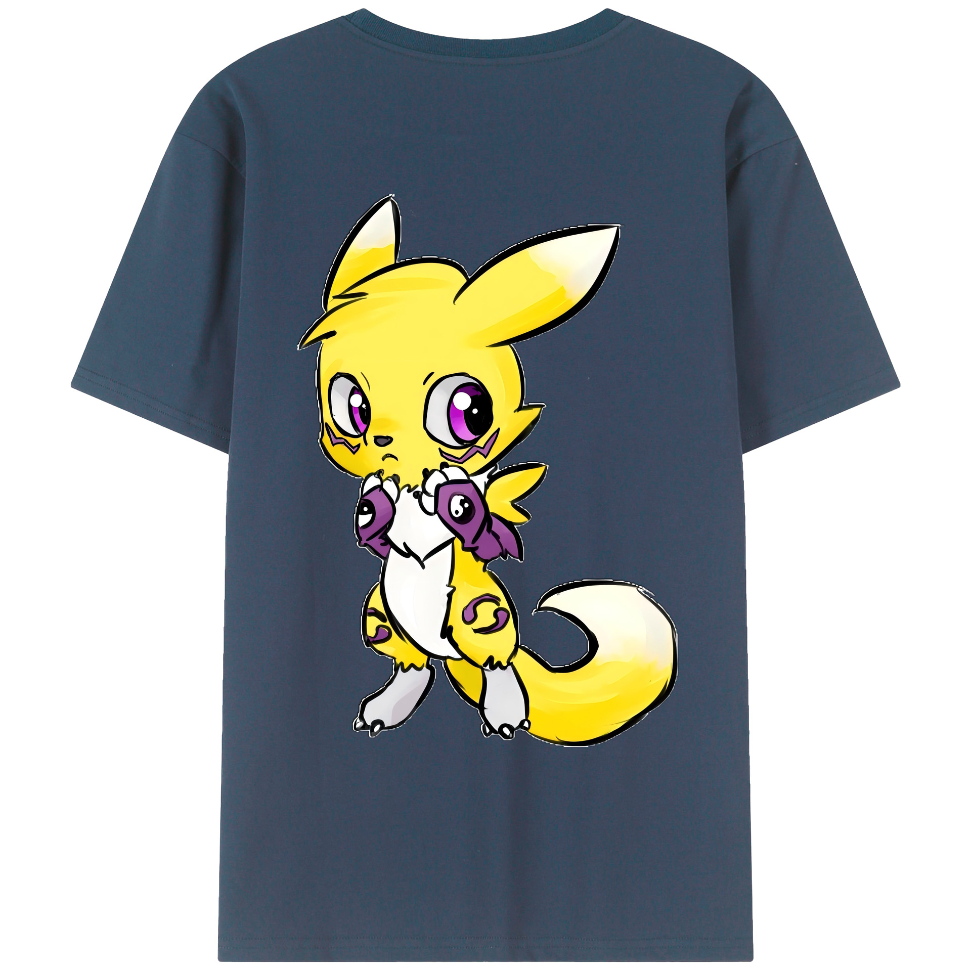 （画像用） Digimon デジタルモンスター/デジモン レディース半袖Tシャツ(バックプリント)