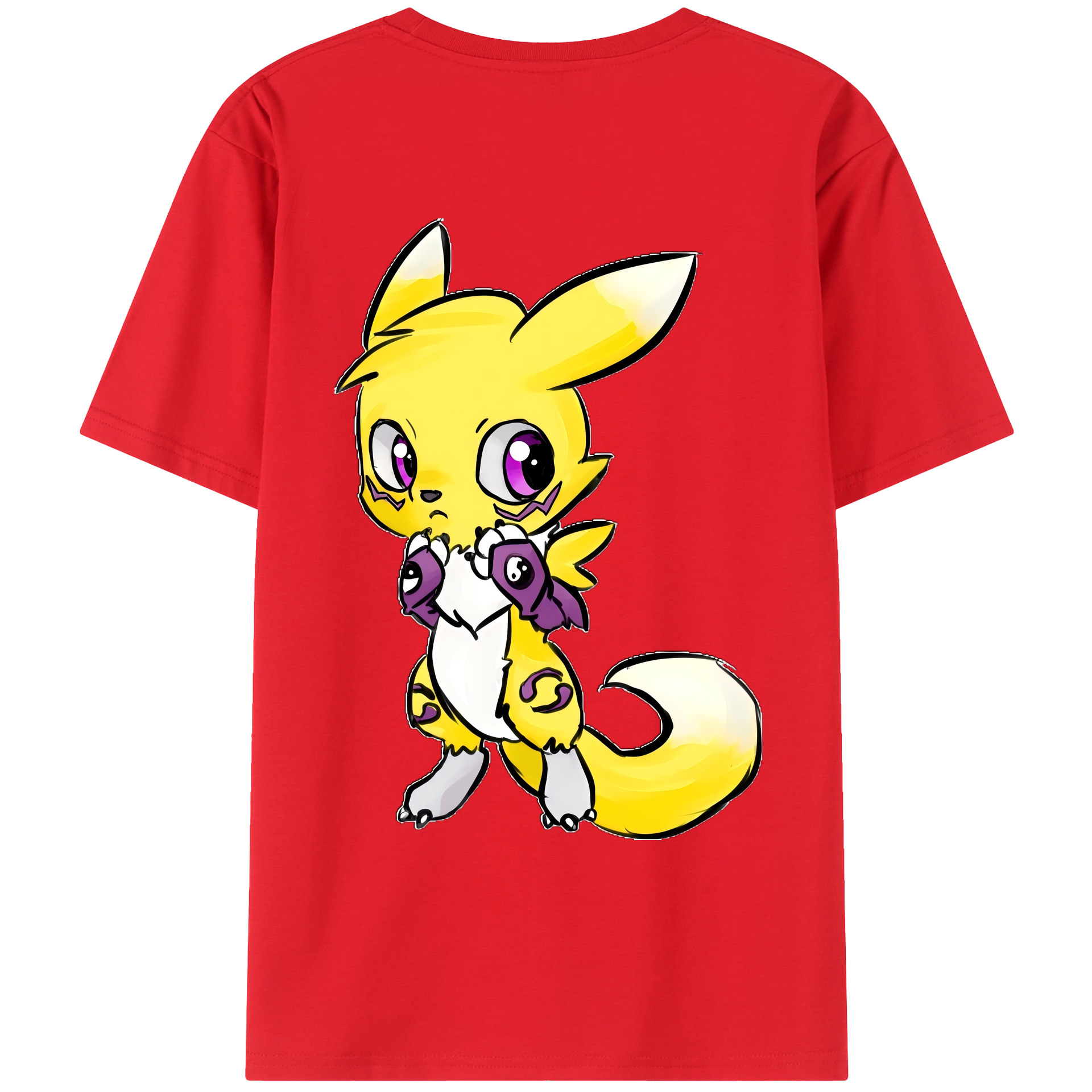 （画像用） Digimon デジタルモンスター/デジモン レディース半袖Tシャツ(バックプリント)