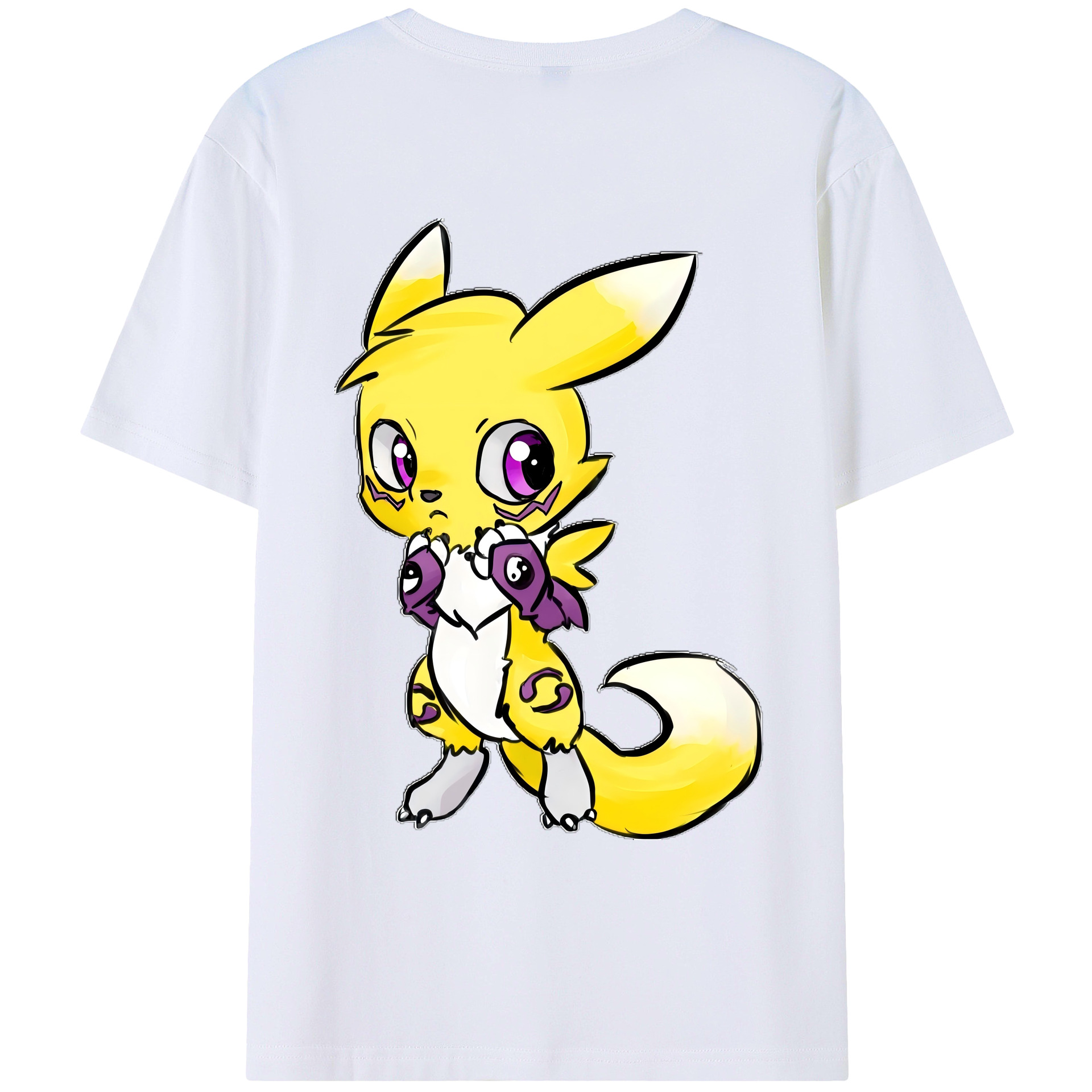 （画像用） Digimon デジタルモンスター/デジモン レディース半袖Tシャツ(バックプリント)