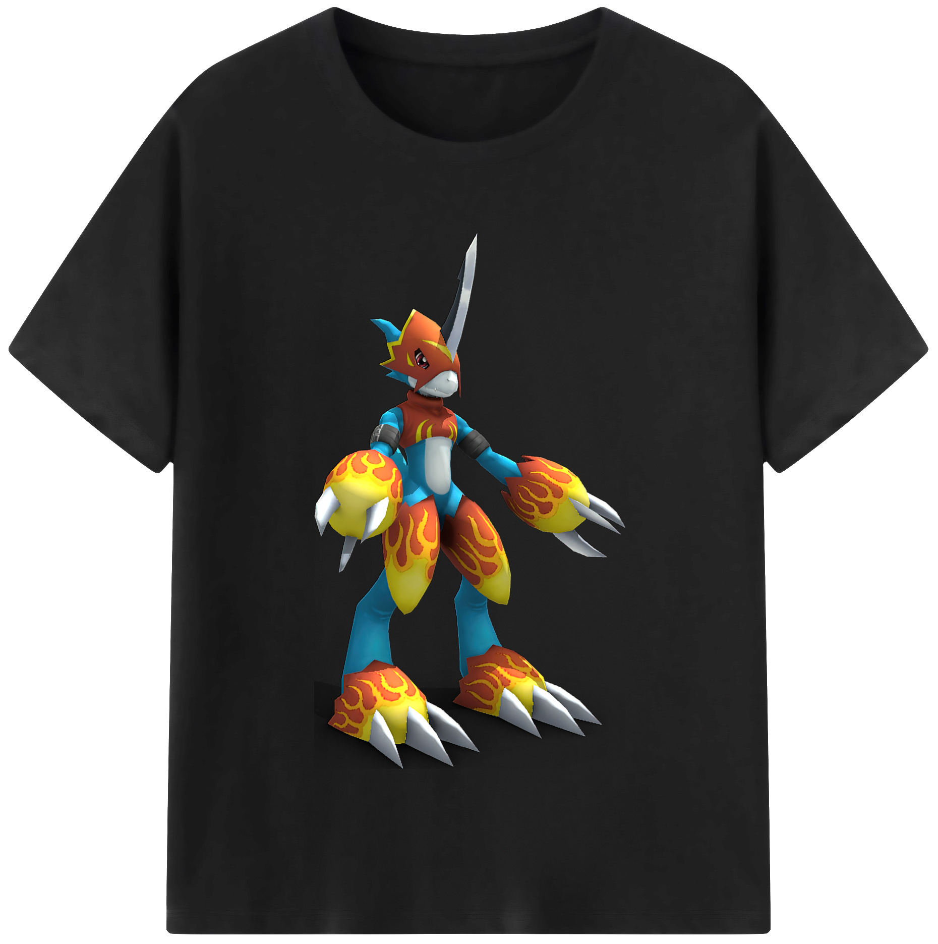 （画像用） Digimon デジタルモンスター/デジモン レディースカジュアルプリントTシャツ（綿100％）