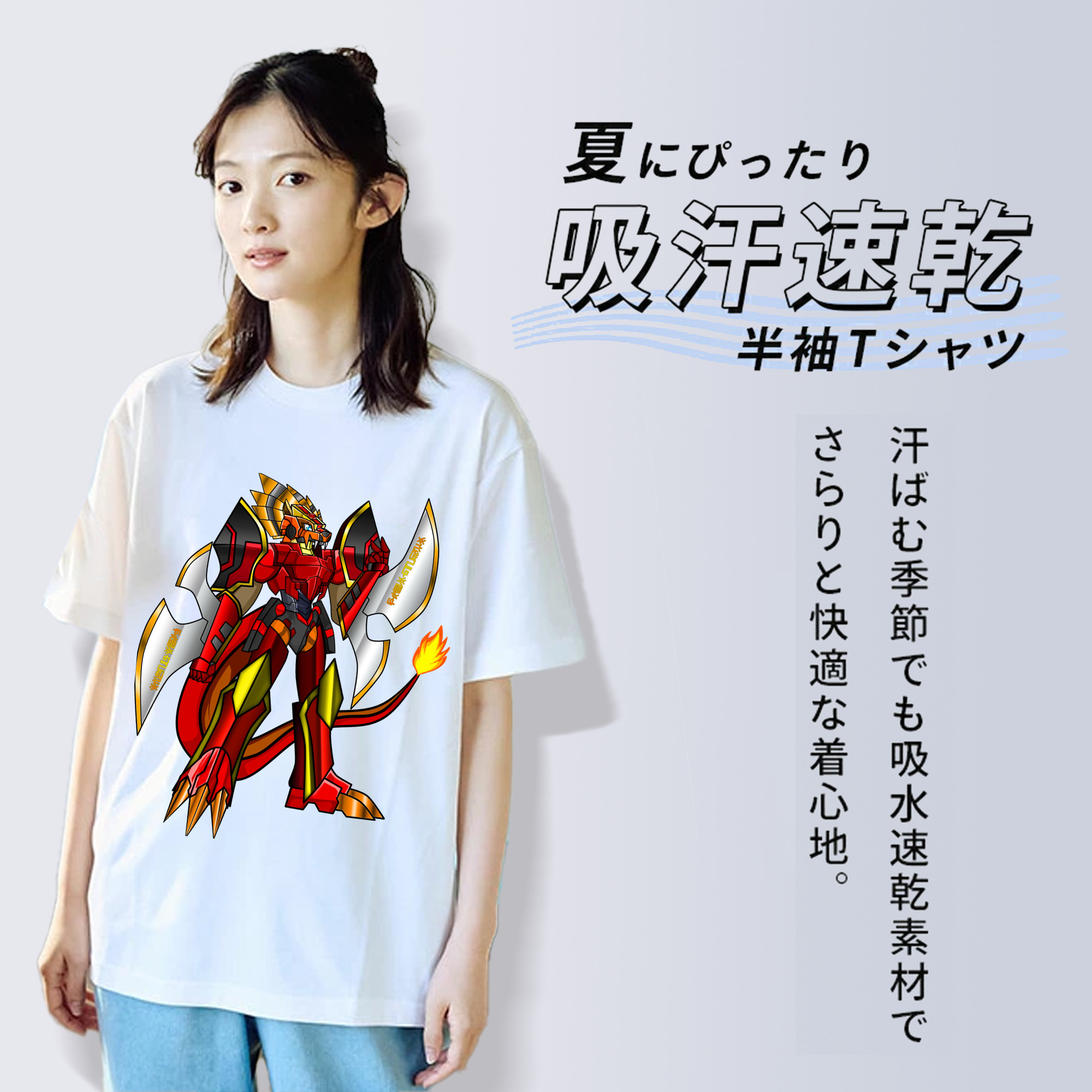 Digimon デジタルモンスター/デジモン レディースカジュアルプリントTシャツ（綿100％）