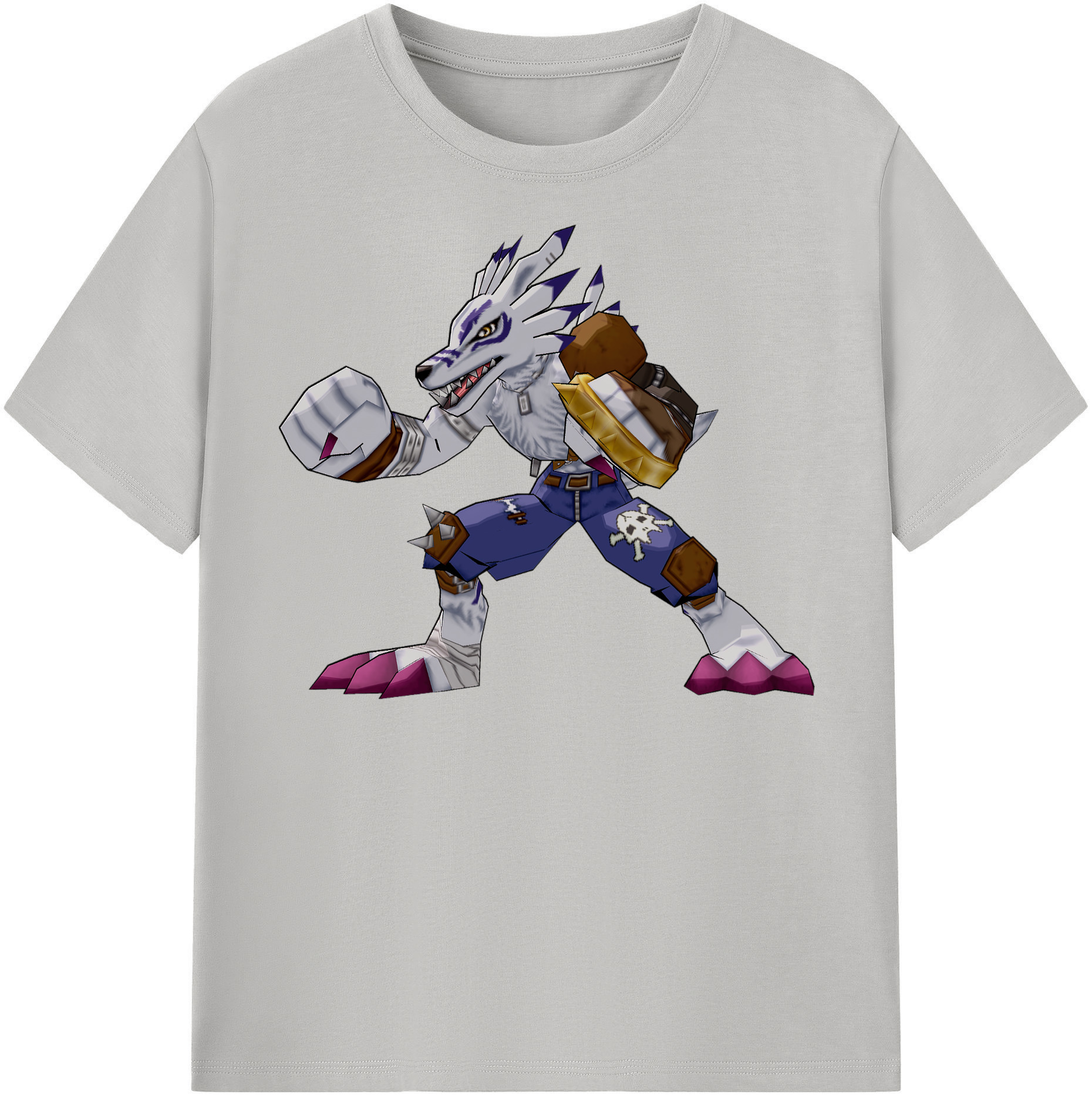 （画像用） Digimon デジタルモンスター/デジモン レディースカジュアルプリントTシャツ（綿100％）