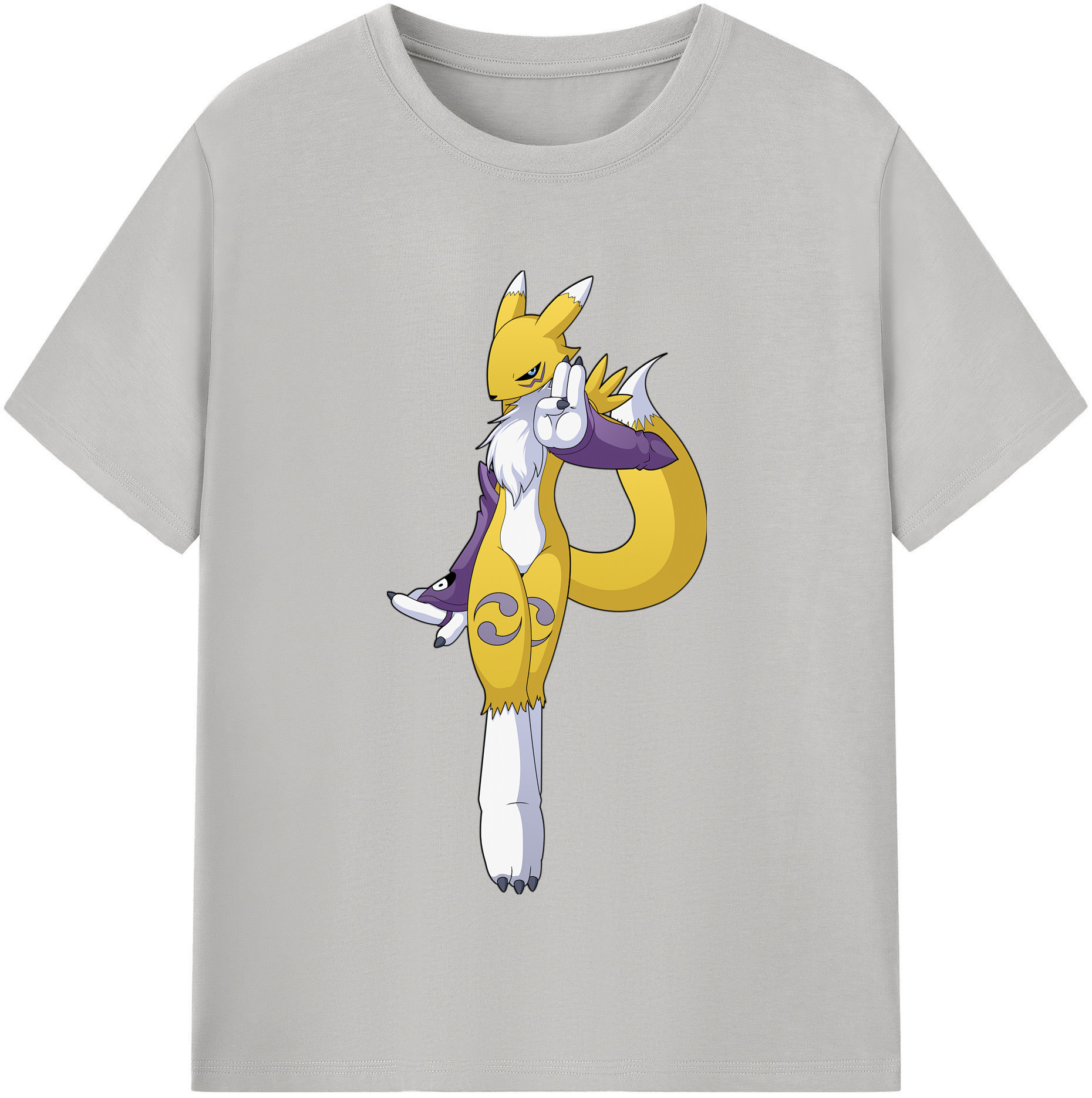 （画像用） Digimon デジタルモンスター/デジモン レディースカジュアルプリントTシャツ（綿100％）