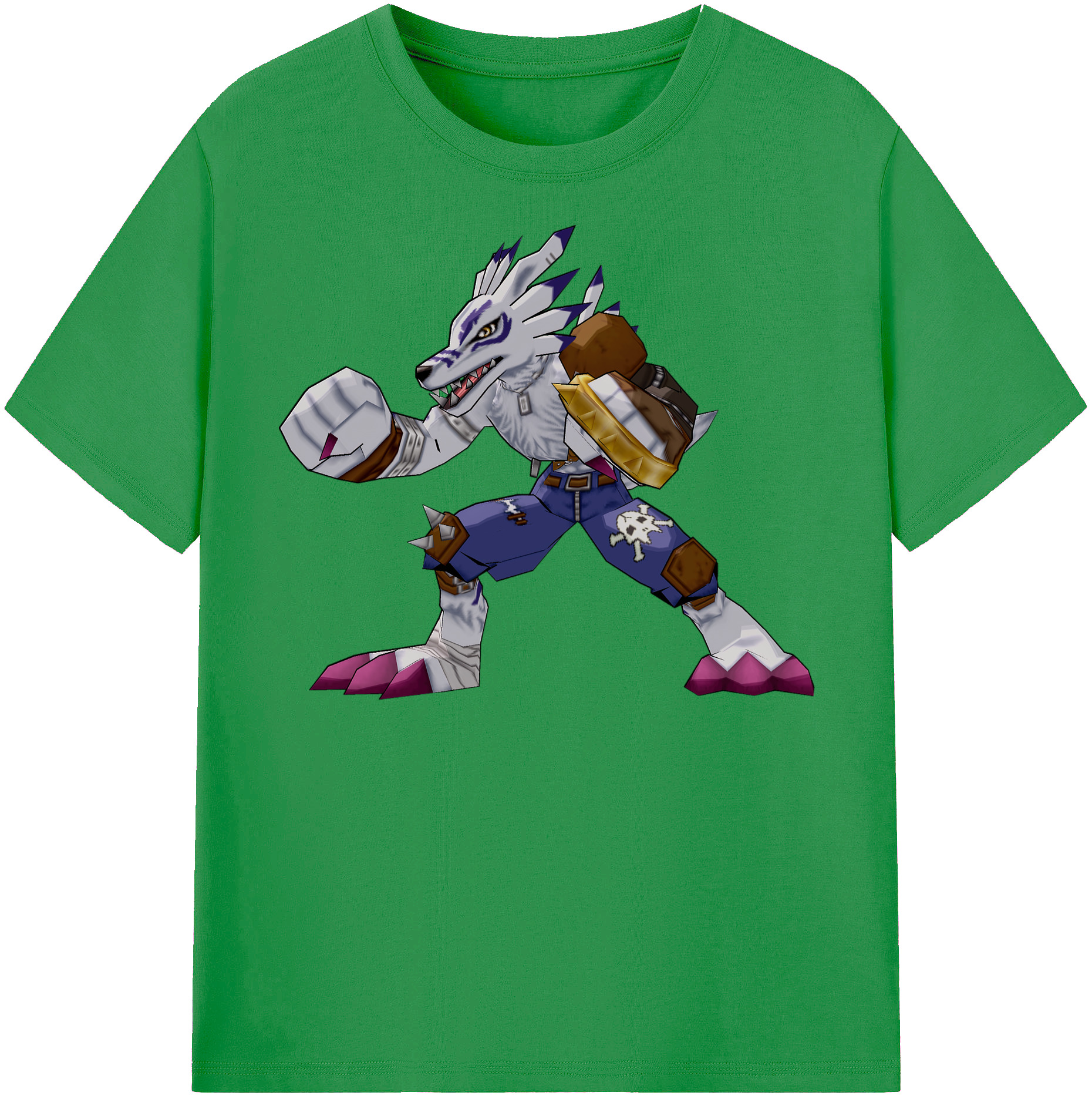 （画像用） Digimon デジタルモンスター/デジモン レディースカジュアルプリントTシャツ（綿100％）