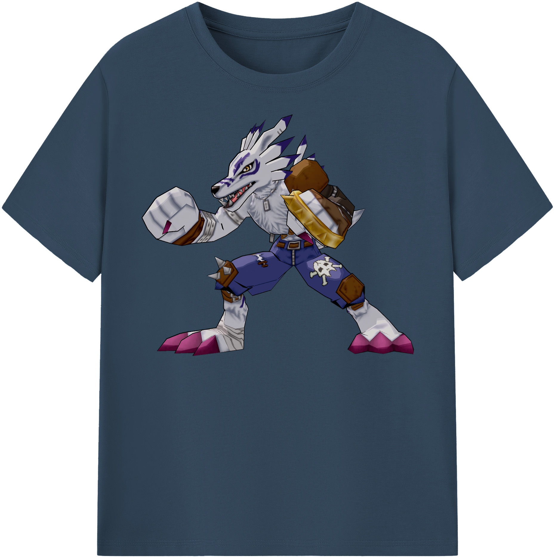 （画像用） Digimon デジタルモンスター/デジモン レディースカジュアルプリントTシャツ（綿100％）