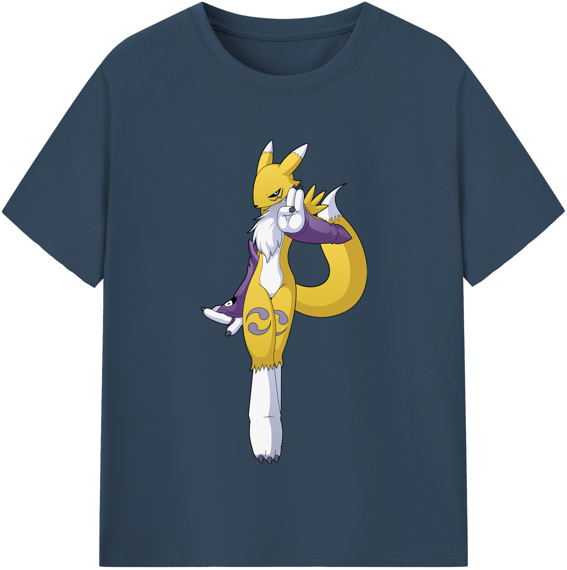 （画像用） Digimon デジタルモンスター/デジモン レディースカジュアルプリントTシャツ（綿100％）