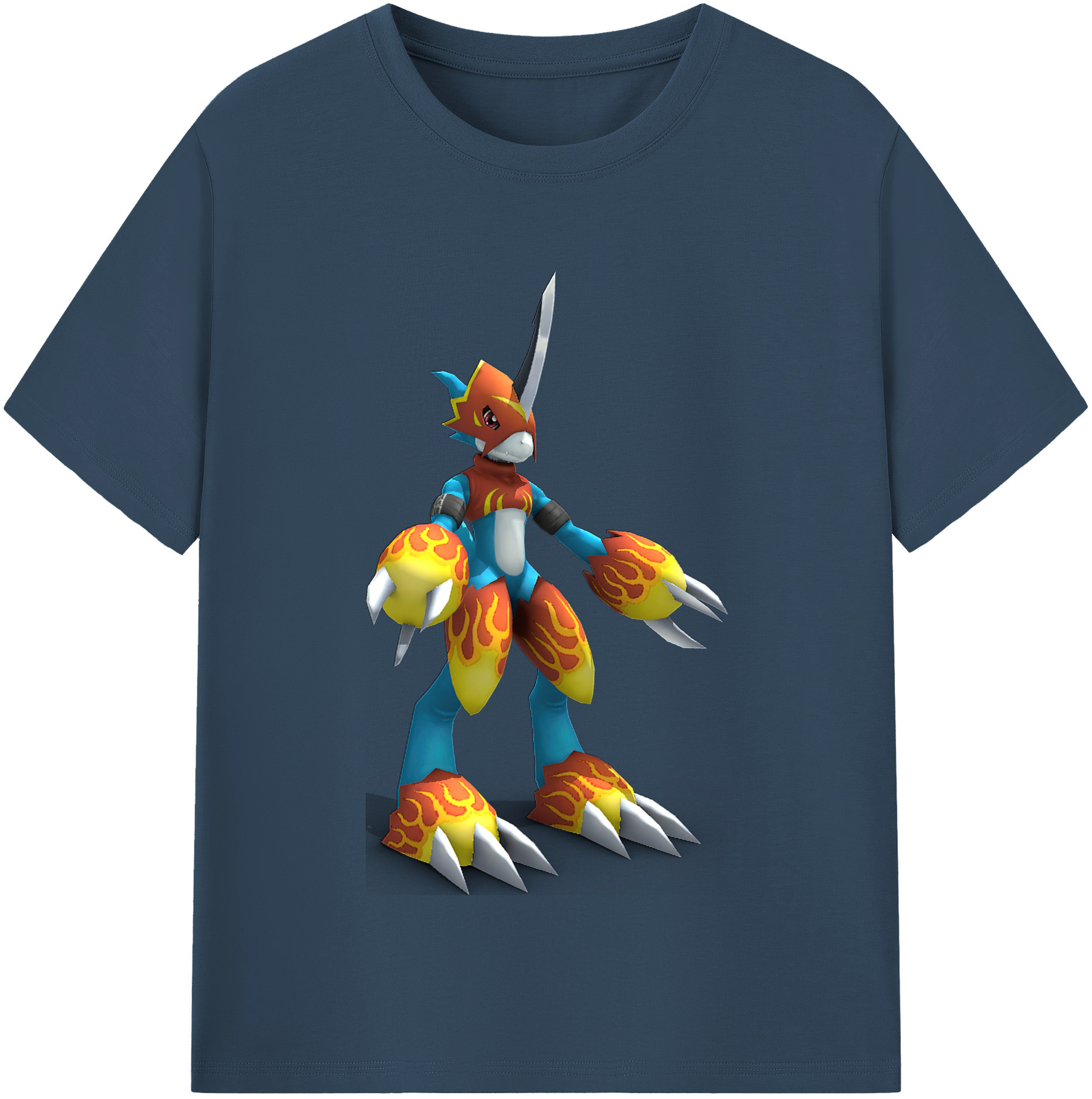 （画像用） Digimon デジタルモンスター/デジモン レディースカジュアルプリントTシャツ（綿100％）