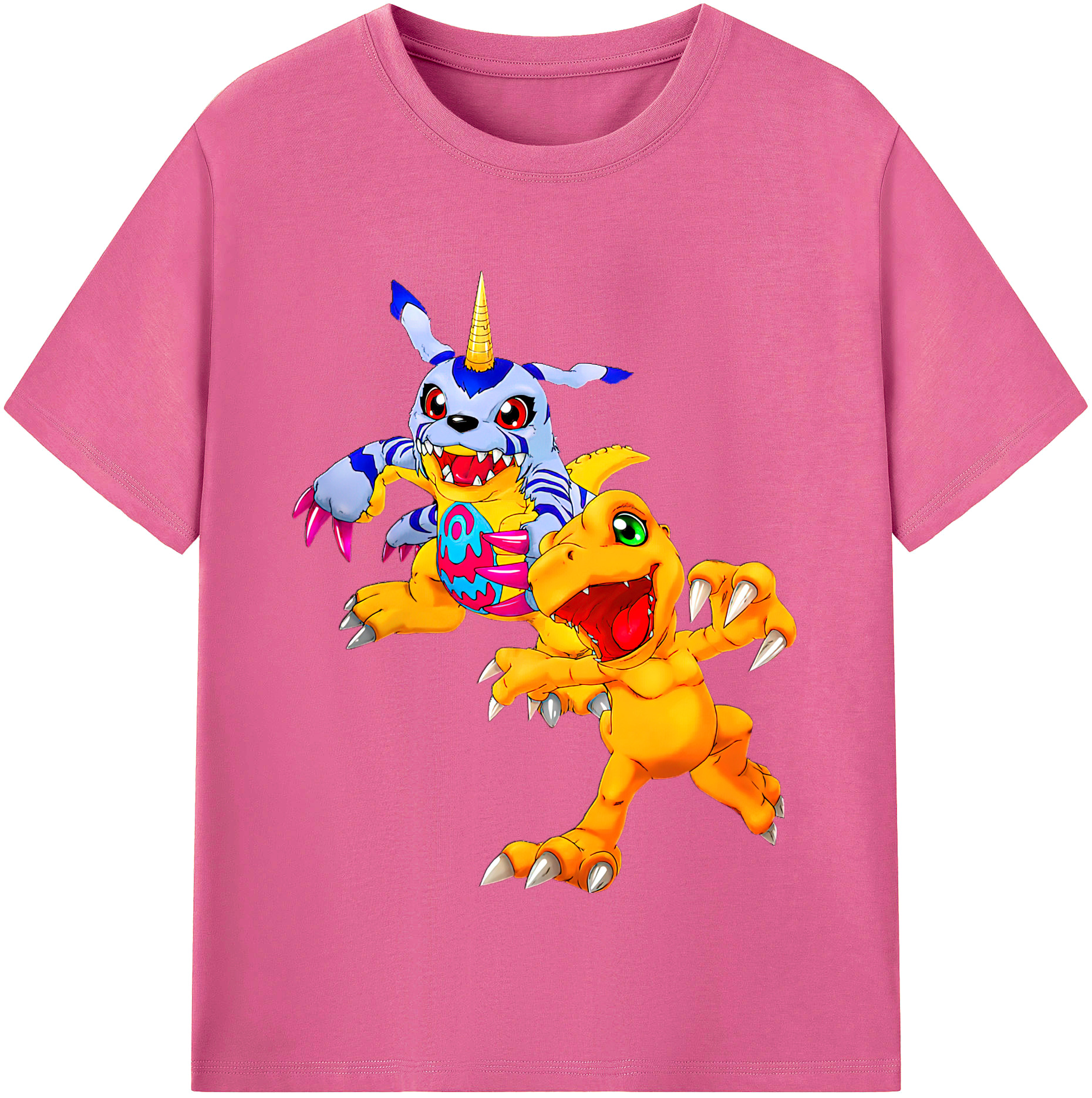 （画像用） Digimon デジタルモンスター/デジモン レディースカジュアルプリントTシャツ（綿100％）