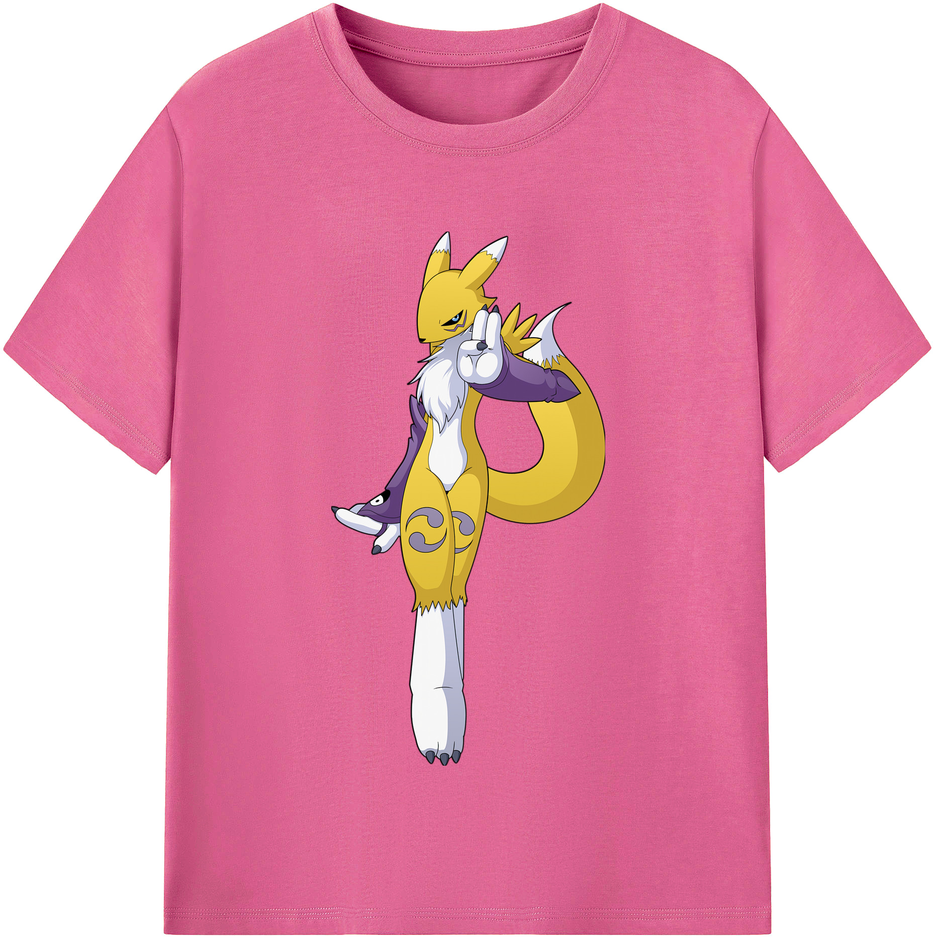（画像用） Digimon デジタルモンスター/デジモン レディースカジュアルプリントTシャツ（綿100％）