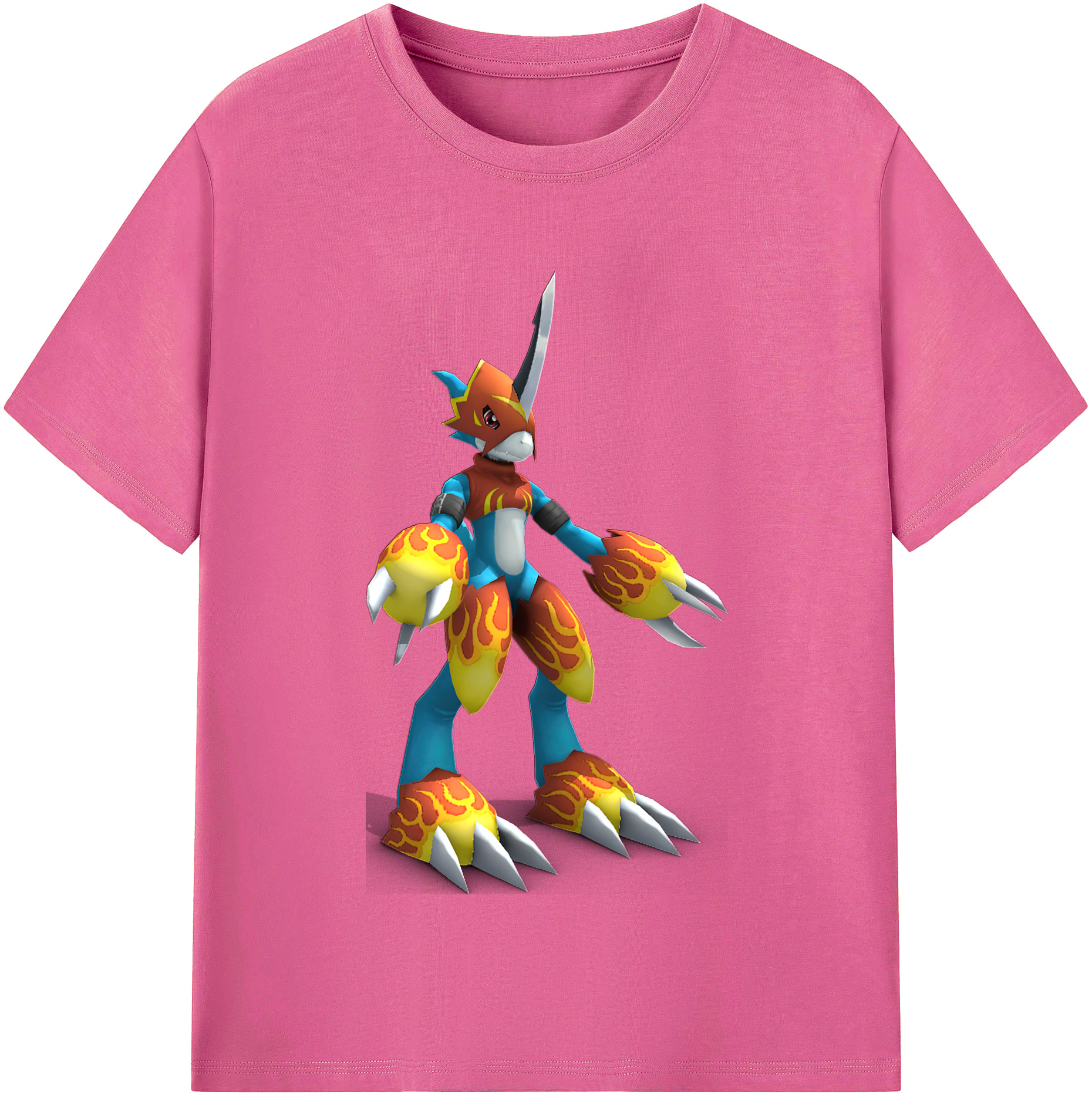 （画像用） Digimon デジタルモンスター/デジモン レディースカジュアルプリントTシャツ（綿100％）