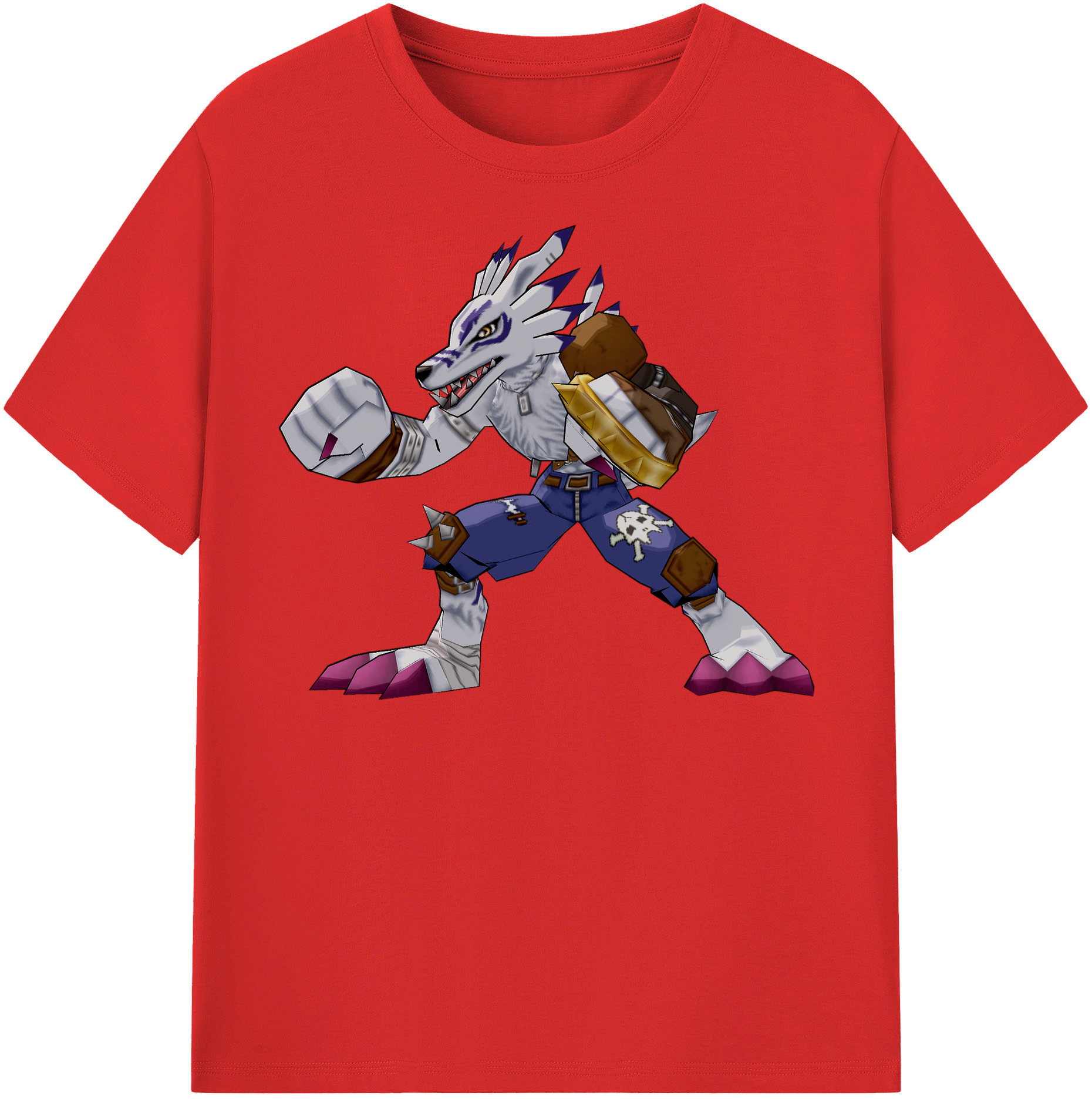 （画像用） Digimon デジタルモンスター/デジモン レディースカジュアルプリントTシャツ（綿100％）