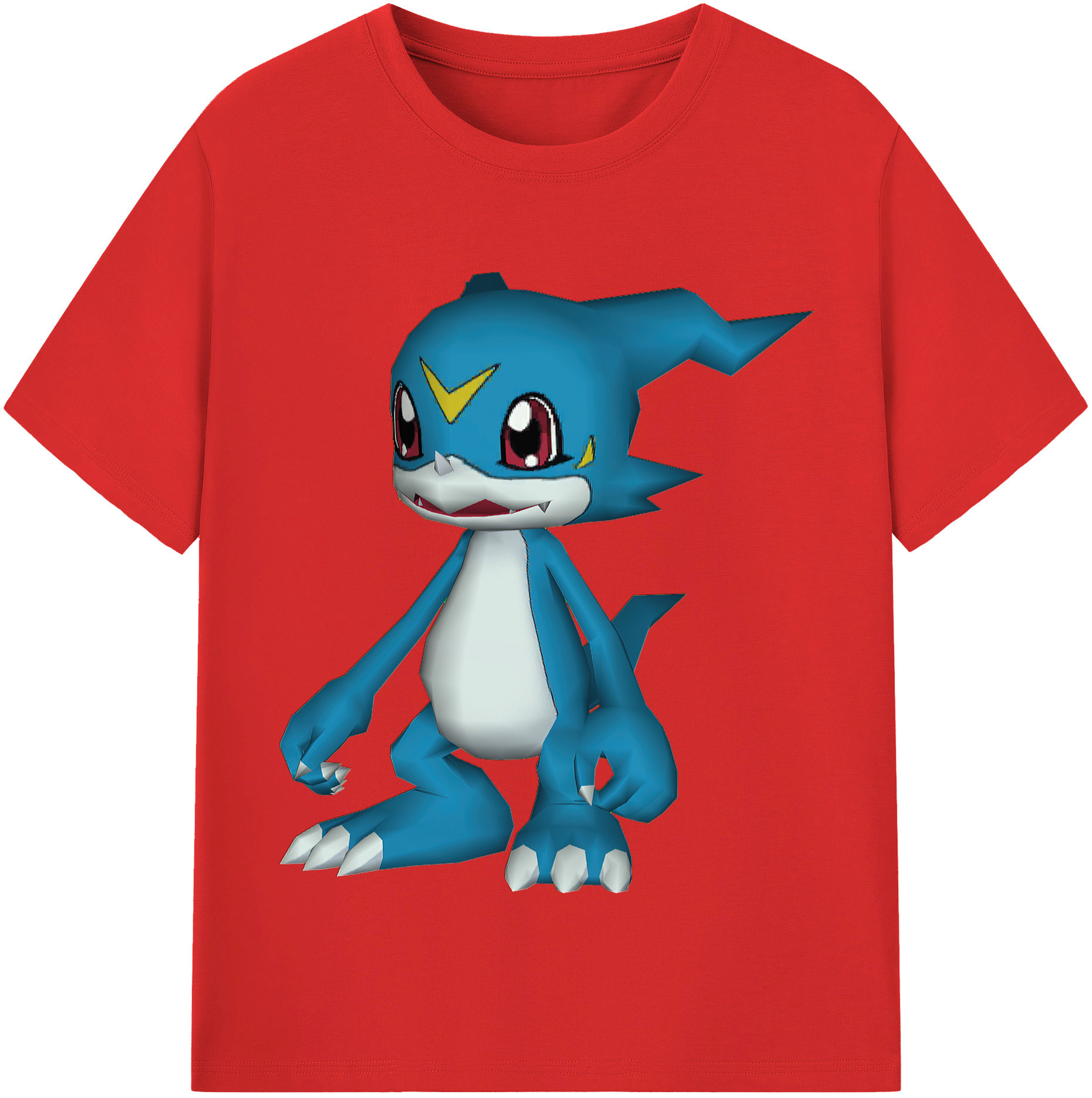 （画像用） Digimon デジタルモンスター/デジモン レディースカジュアルプリントTシャツ（綿100％）
