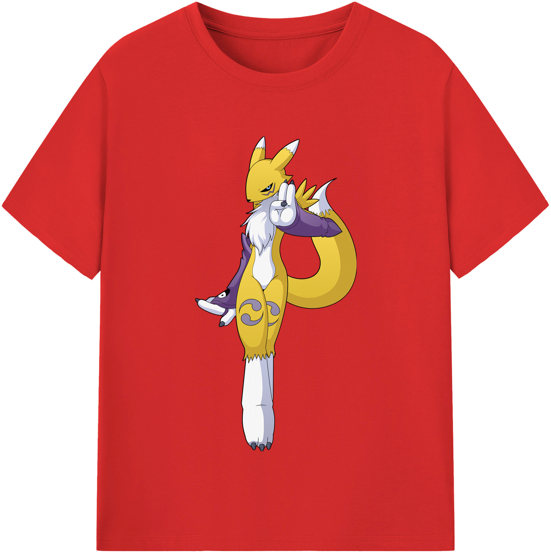 （画像用） Digimon デジタルモンスター/デジモン レディースカジュアルプリントTシャツ（綿100％）