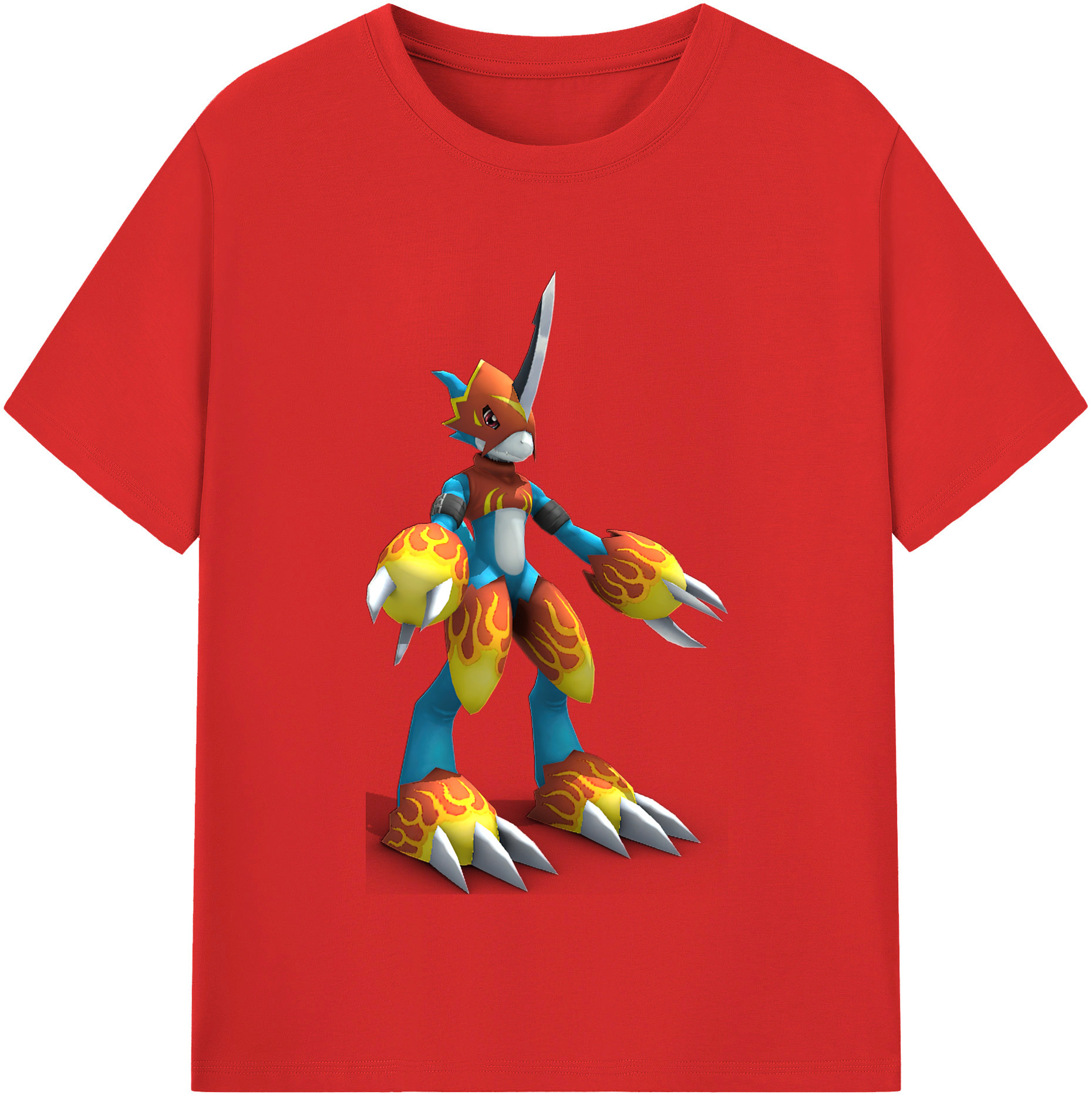 （画像用） Digimon デジタルモンスター/デジモン レディースカジュアルプリントTシャツ（綿100％）