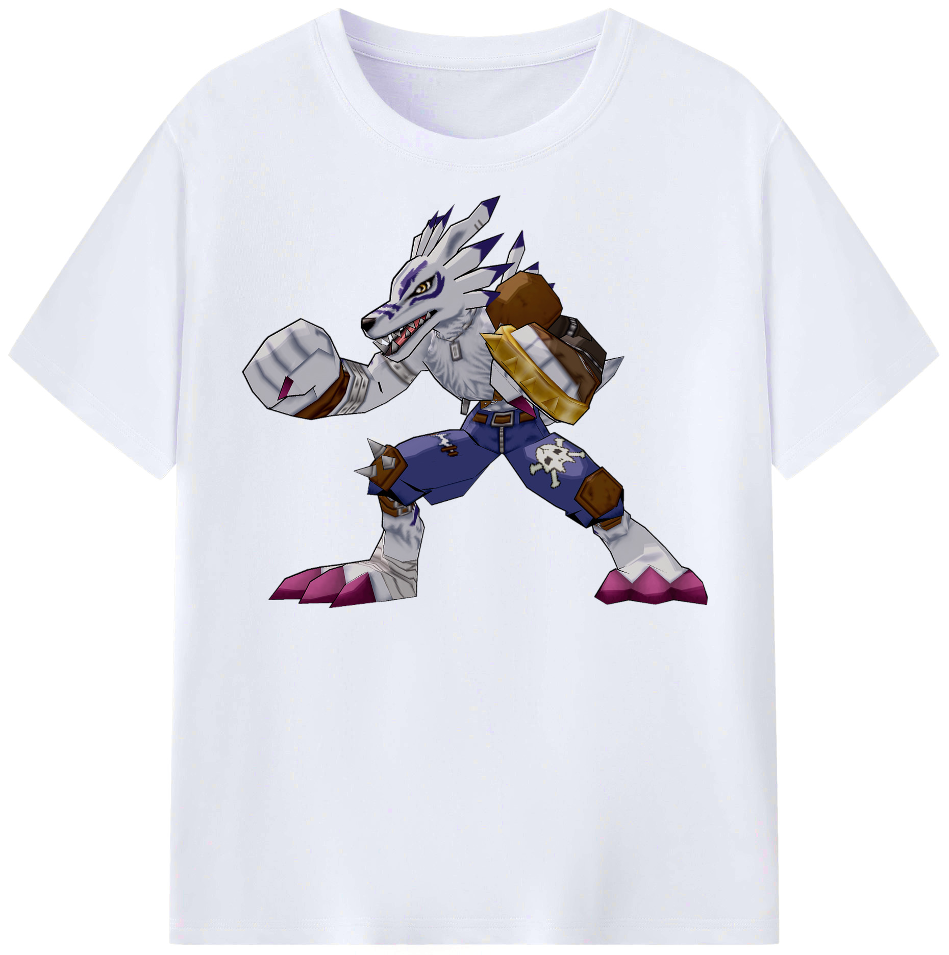 （画像用） Digimon デジタルモンスター/デジモン レディースカジュアルプリントTシャツ（綿100％）
