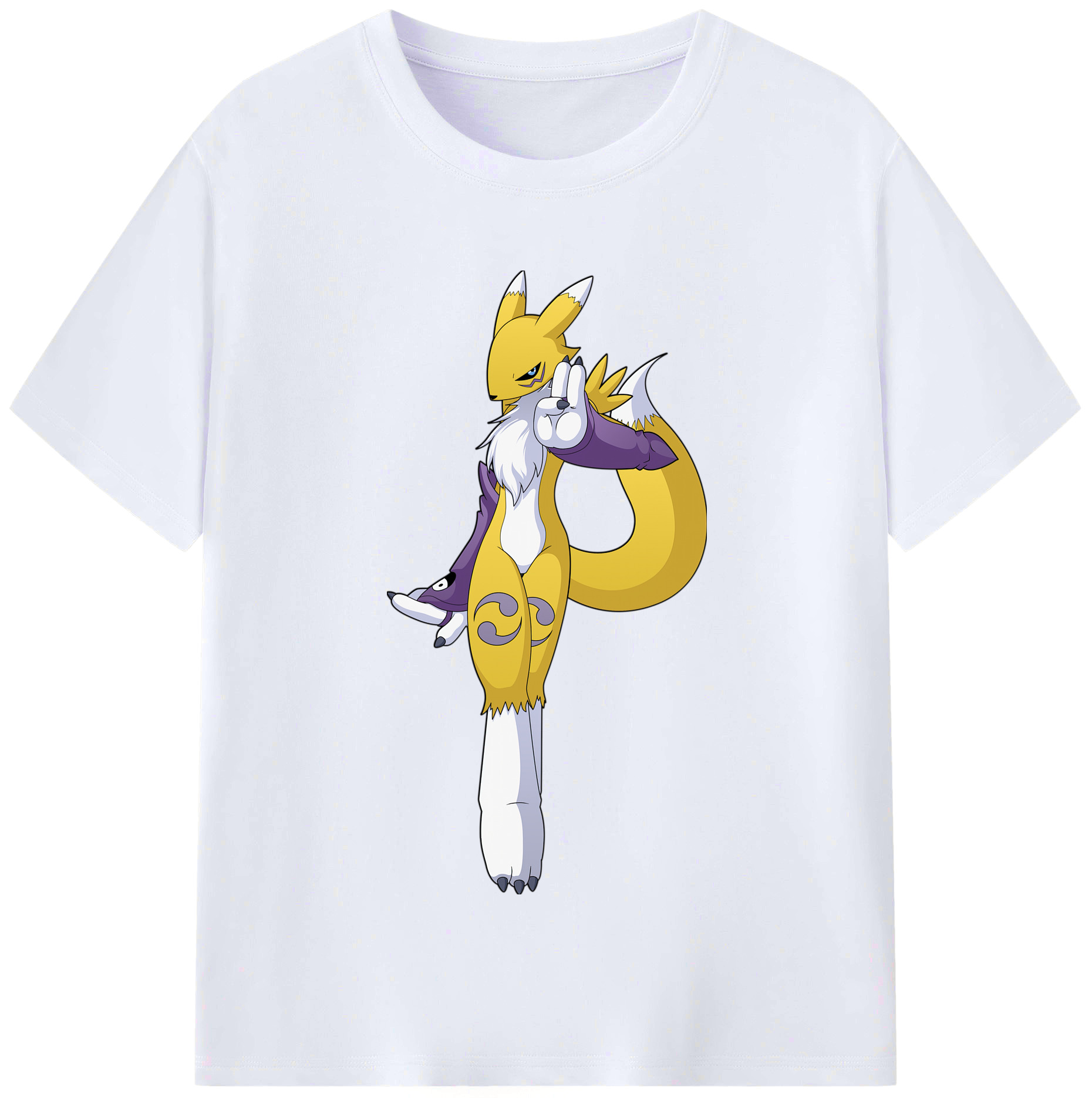 （画像用） Digimon デジタルモンスター/デジモン レディースカジュアルプリントTシャツ（綿100％）