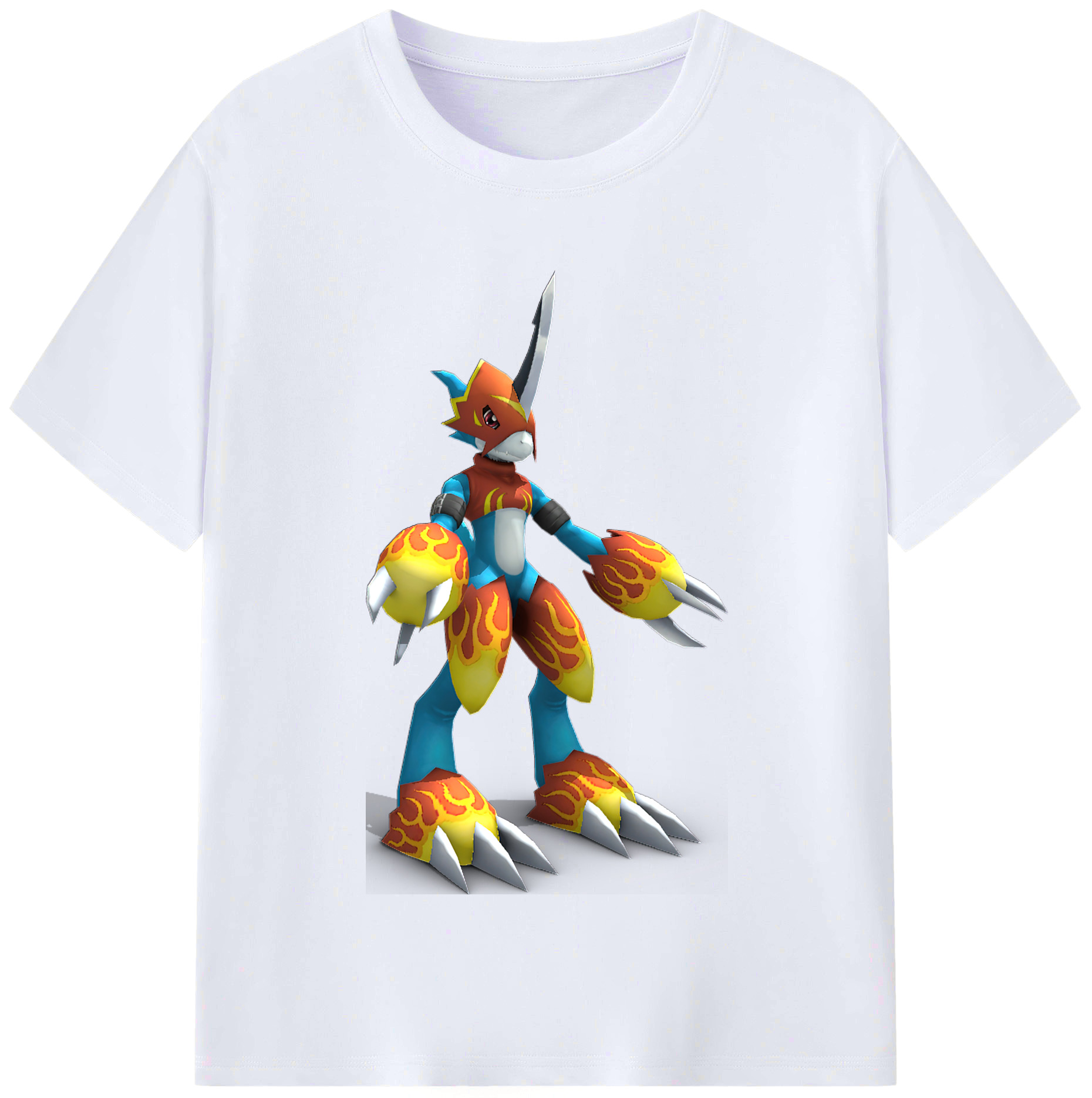 （画像用） Digimon デジタルモンスター/デジモン レディースカジュアルプリントTシャツ（綿100％）