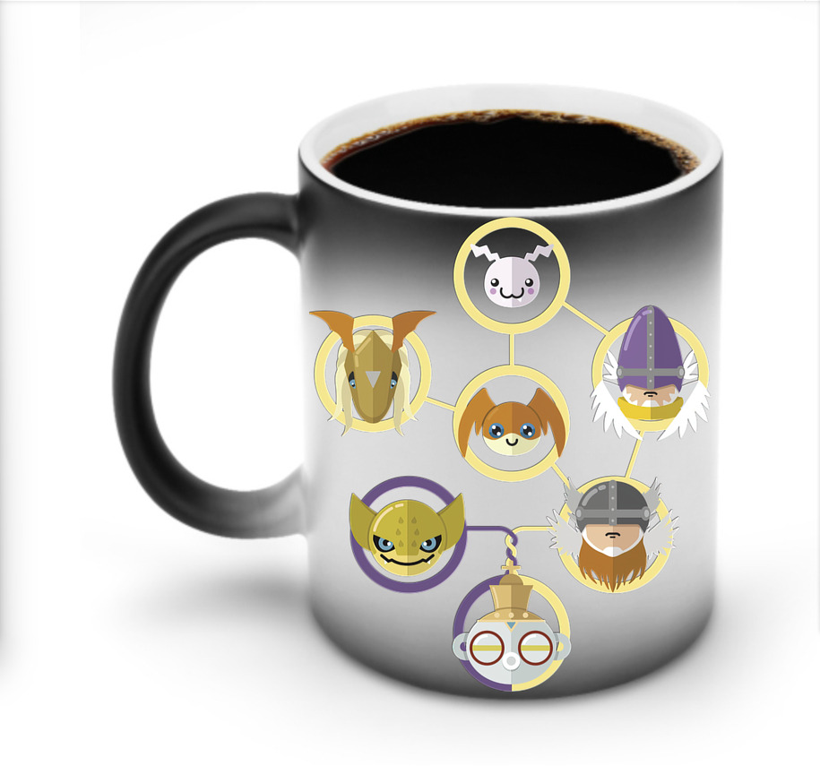 （画像用） Digimon デジタルモンスター/デジモン 温度変色マグカップ