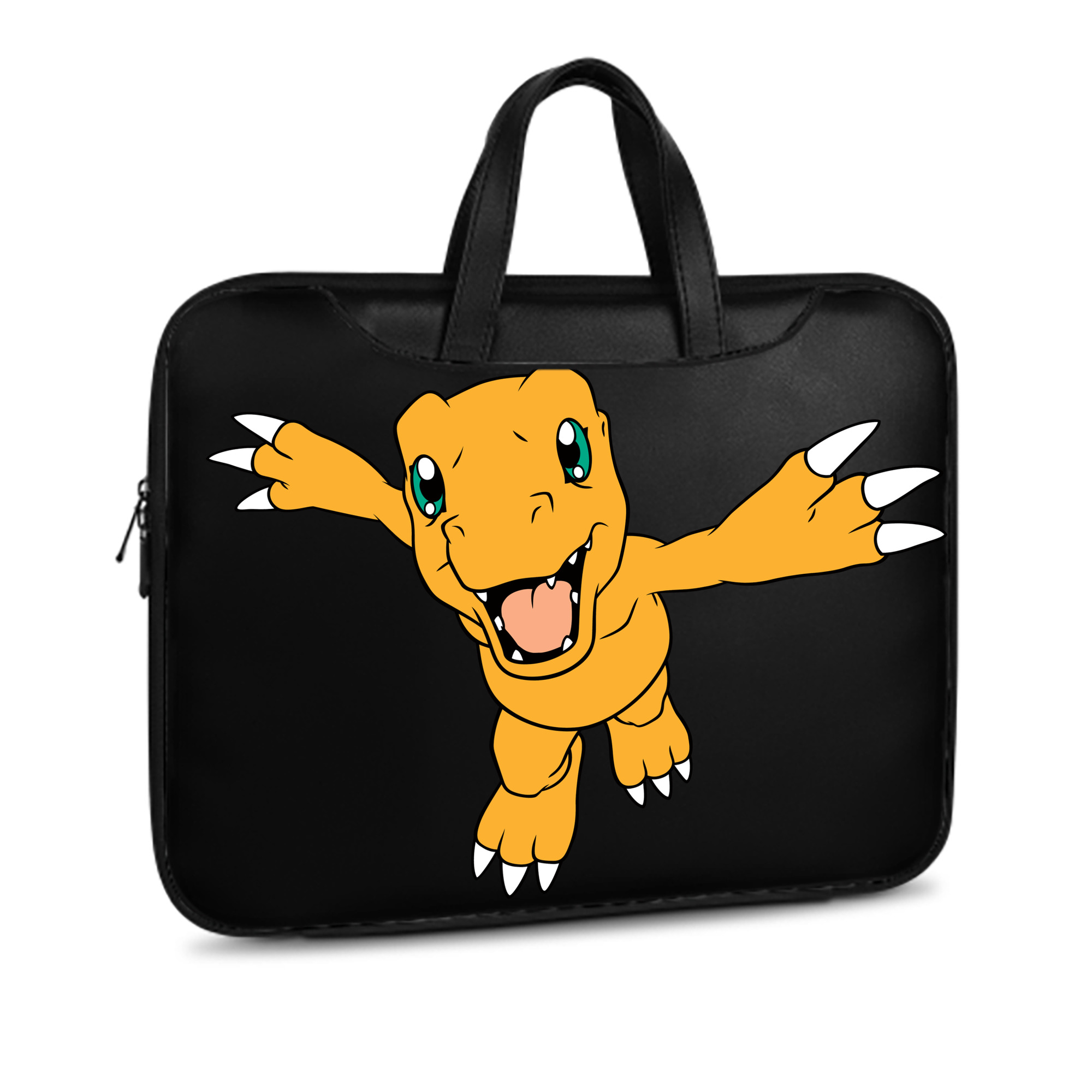 （画像用） Digimon デジタルモンスター/デジモン レザーラップトップバッグ　ノートパソコンケース