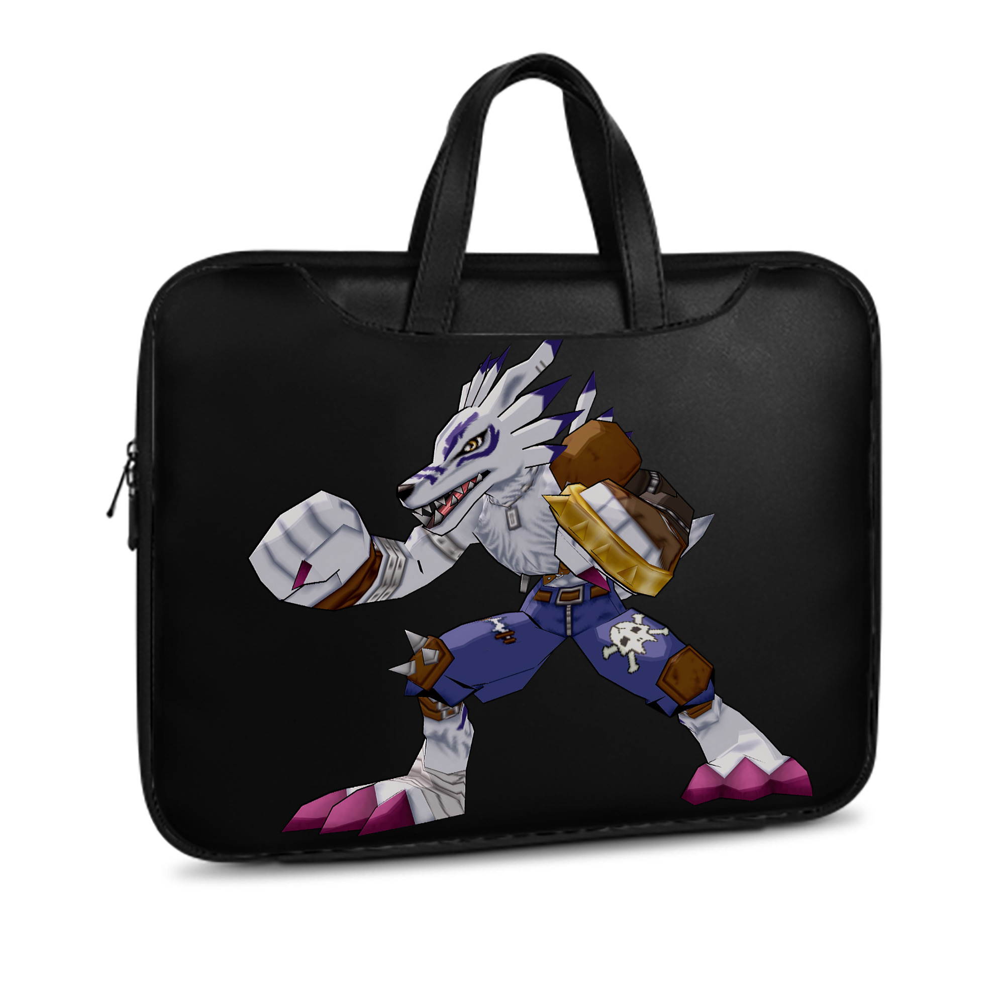 （画像用） Digimon デジタルモンスター/デジモン レザーラップトップバッグ　ノートパソコンケース