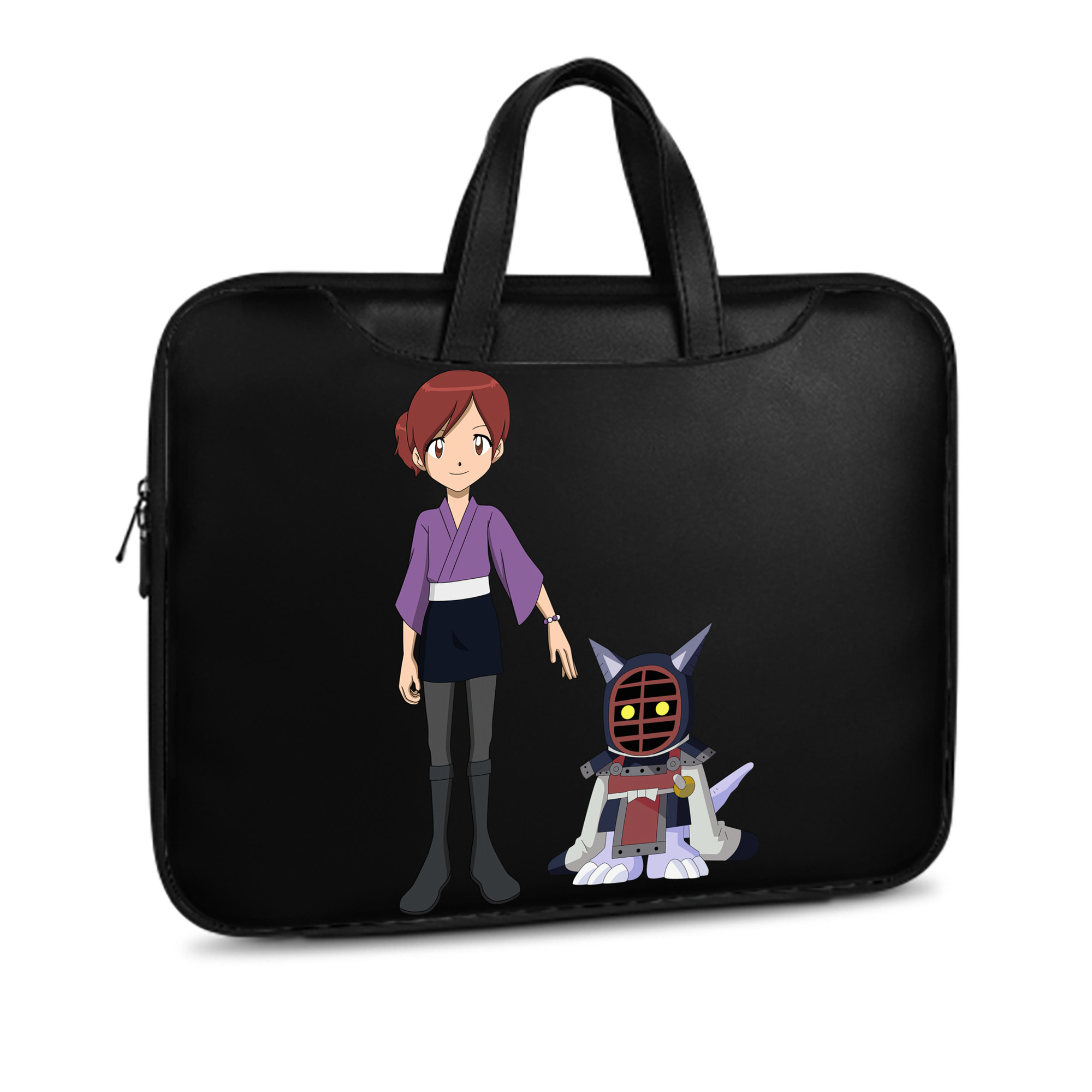 （画像用） Digimon デジタルモンスター/デジモン レザーラップトップバッグ　ノートパソコンケース