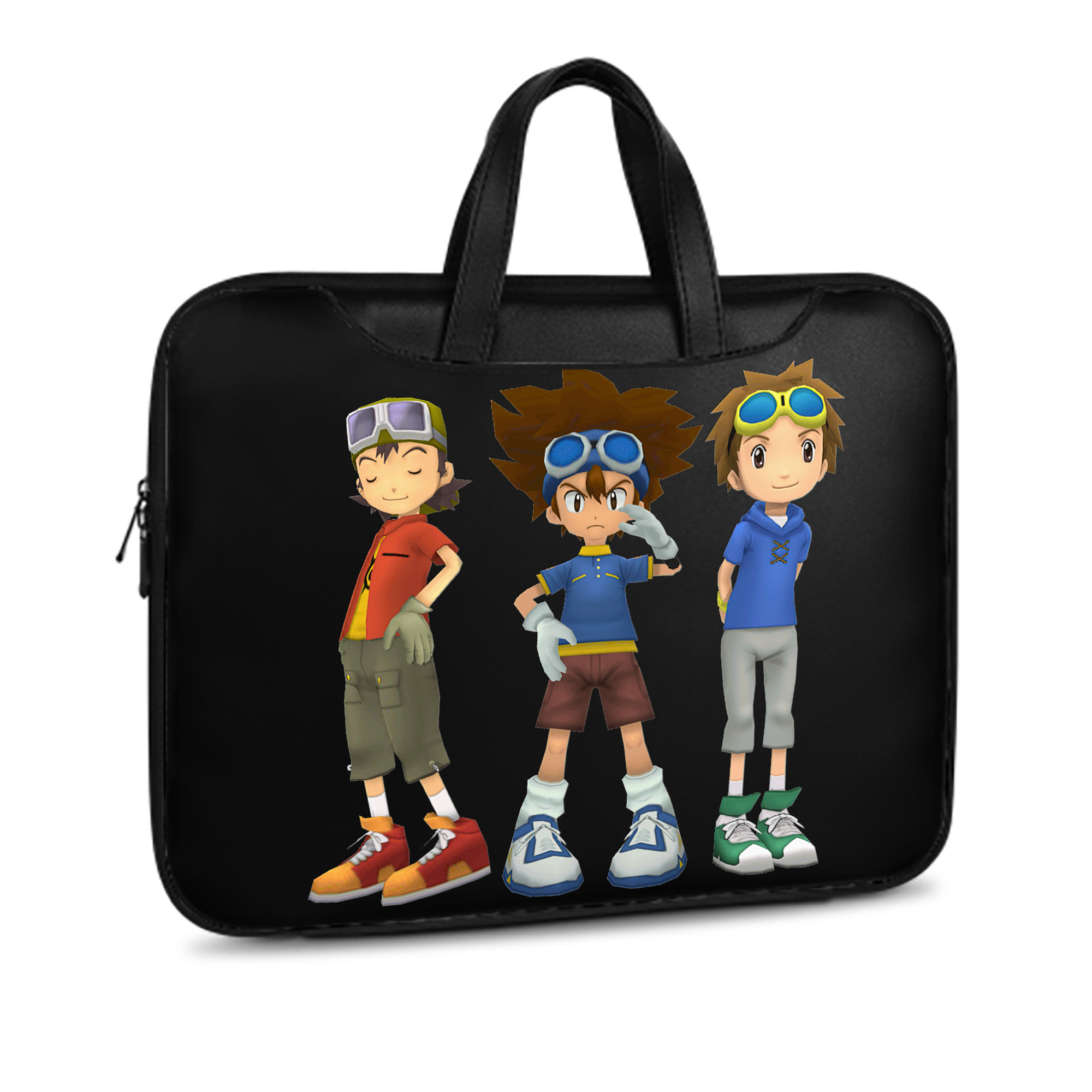 （画像用） Digimon デジタルモンスター/デジモン レザーラップトップバッグ　ノートパソコンケース