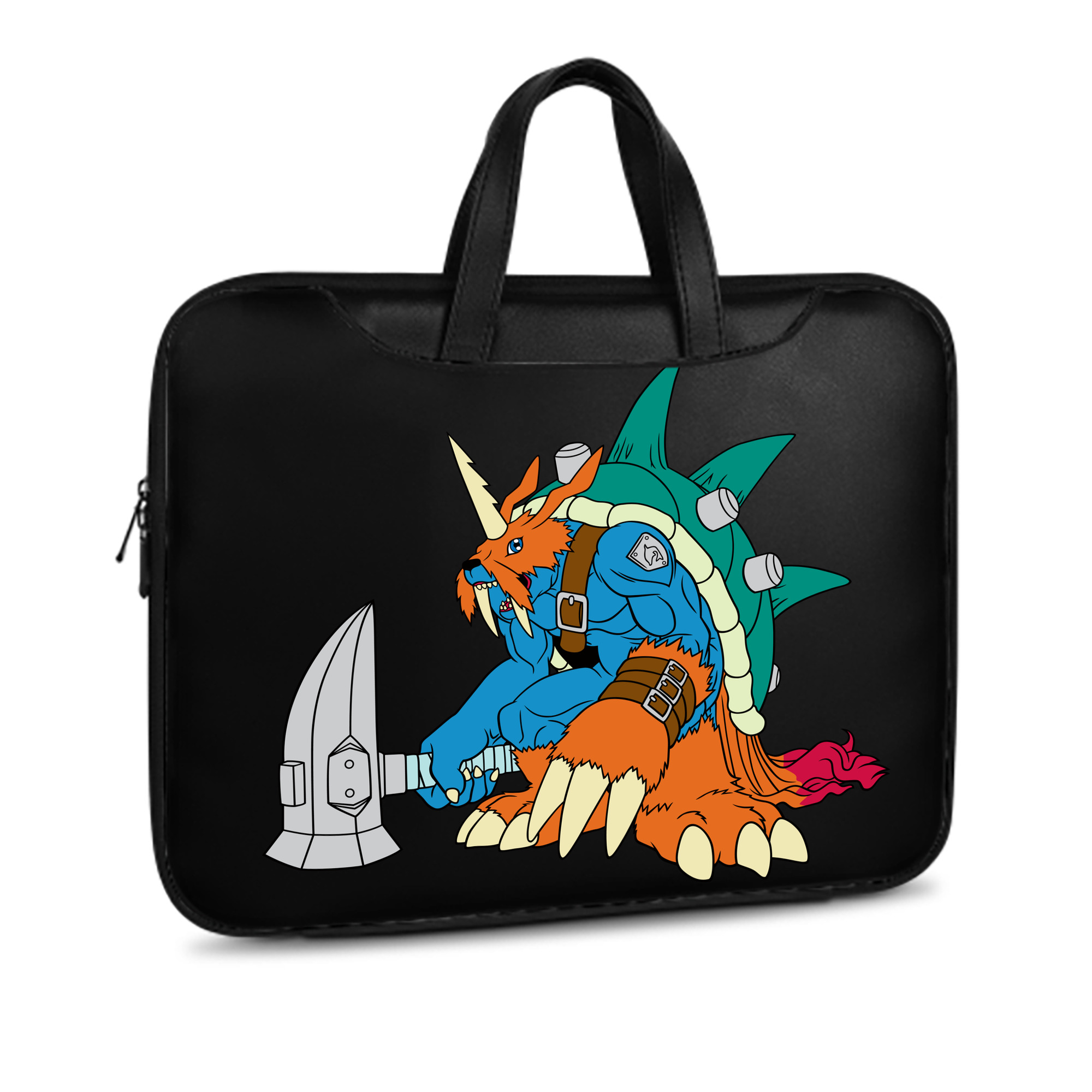 （画像用） Digimon デジタルモンスター/デジモン レザーラップトップバッグ　ノートパソコンケース