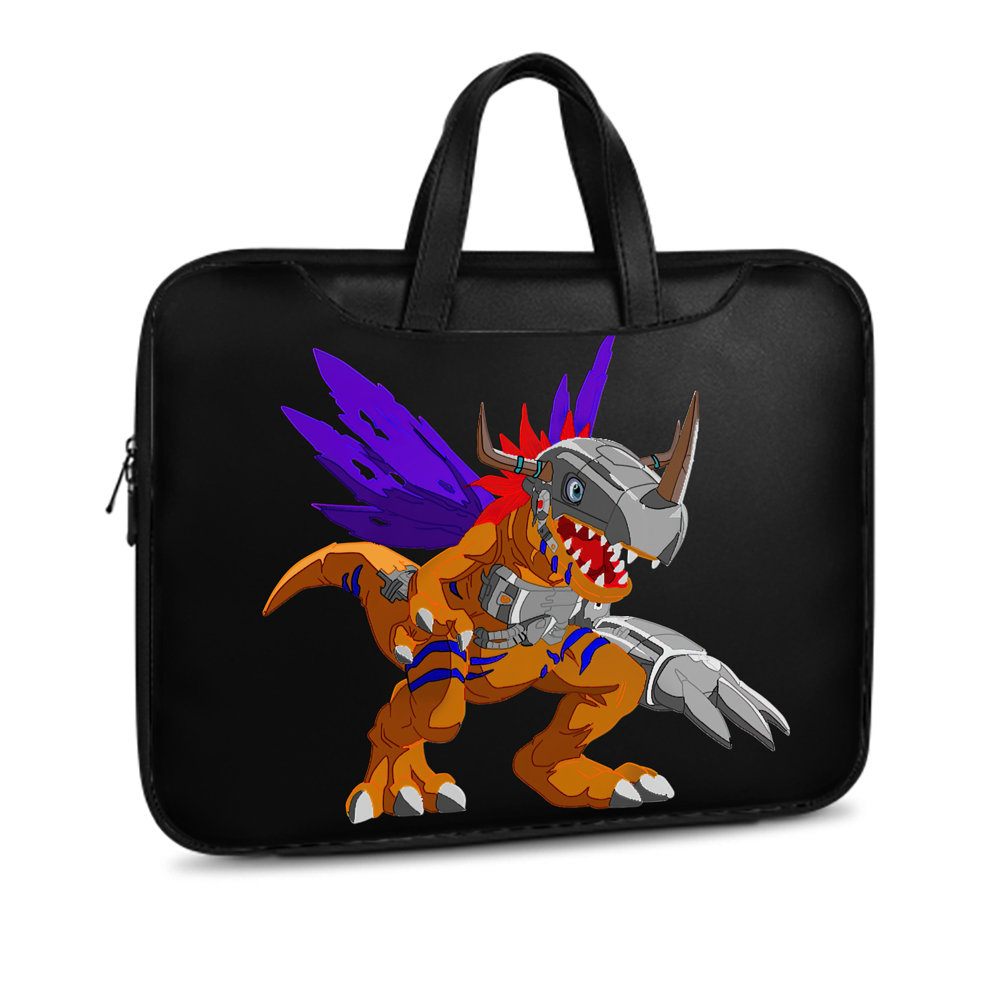 （画像用） Digimon デジタルモンスター/デジモン レザーラップトップバッグ　ノートパソコンケース