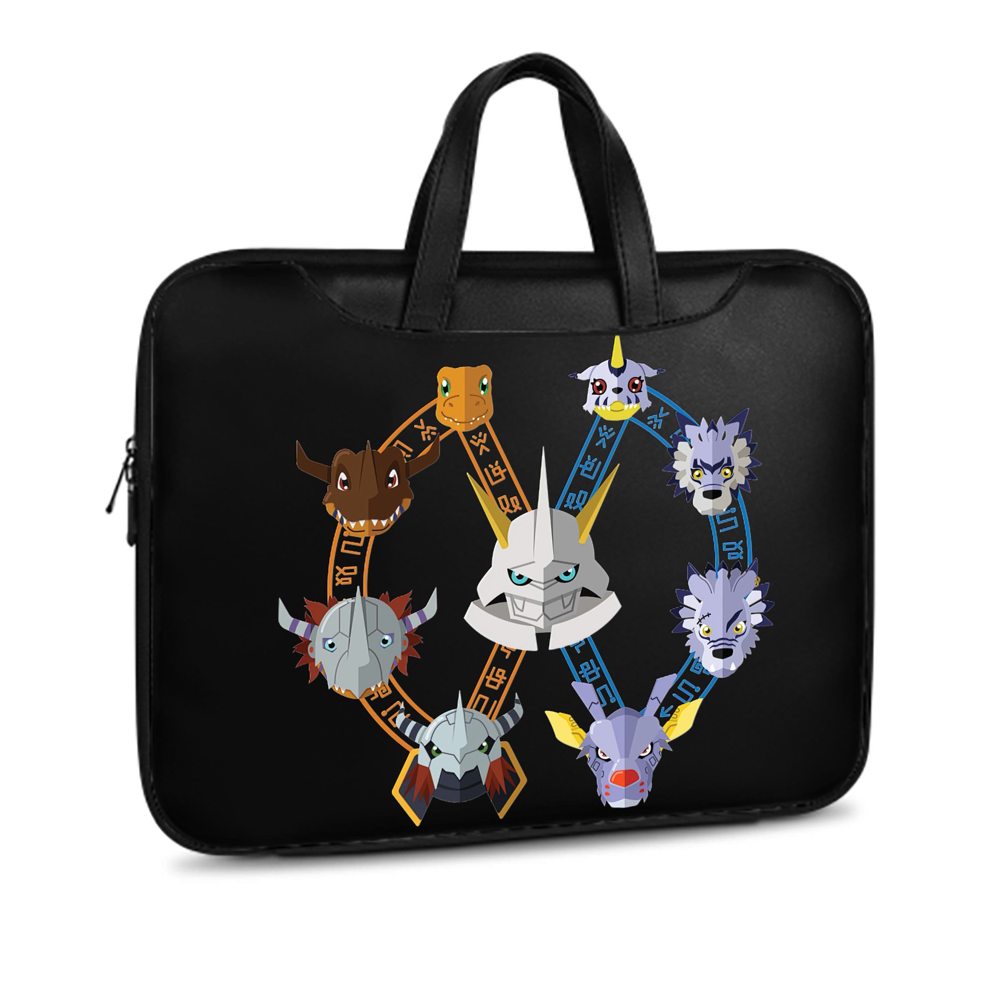 （画像用） Digimon デジタルモンスター/デジモン レザーラップトップバッグ　ノートパソコンケース