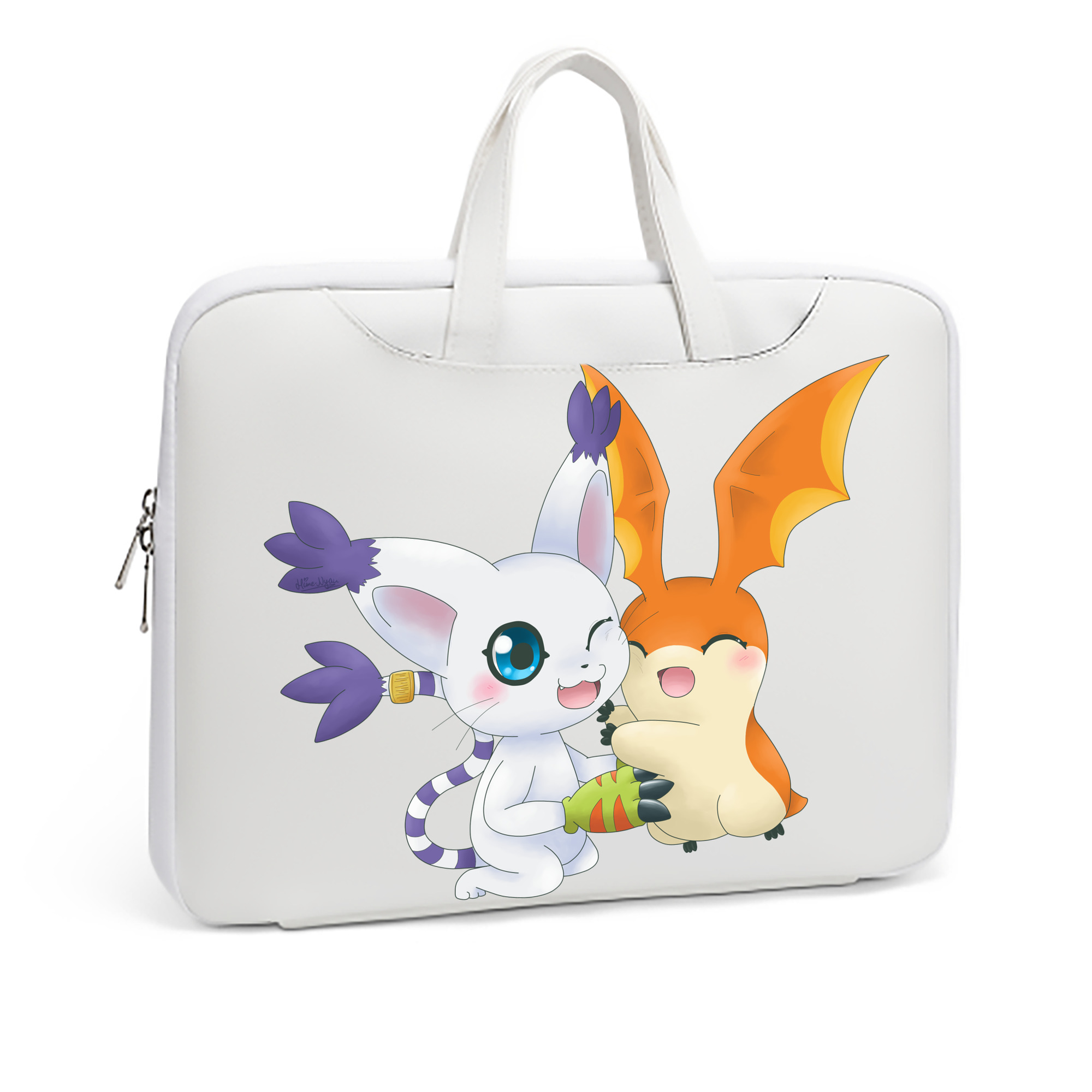 （画像用） Digimon デジタルモンスター/デジモン レザーラップトップバッグ　ノートパソコンケース
