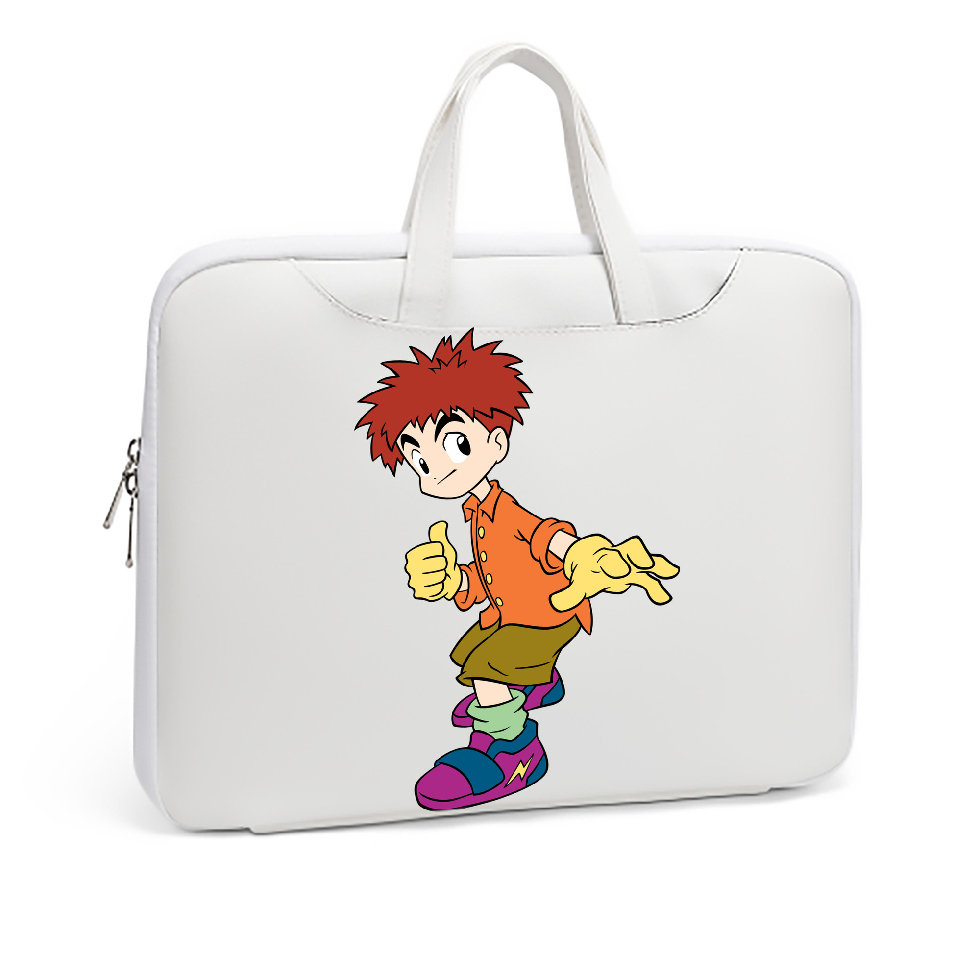 （画像用） Digimon デジタルモンスター/デジモン レザーラップトップバッグ　ノートパソコンケース