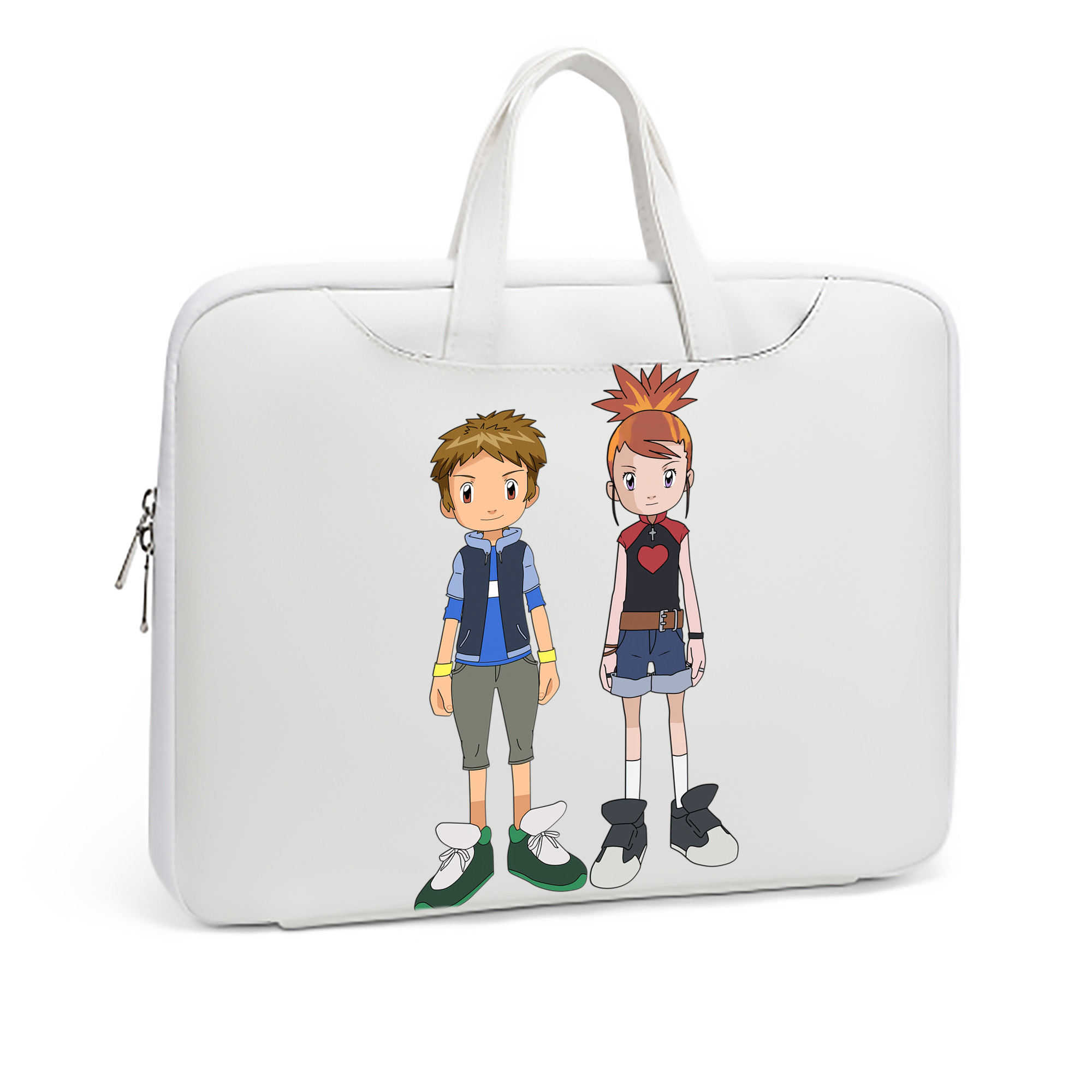 （画像用） Digimon デジタルモンスター/デジモン レザーラップトップバッグ　ノートパソコンケース