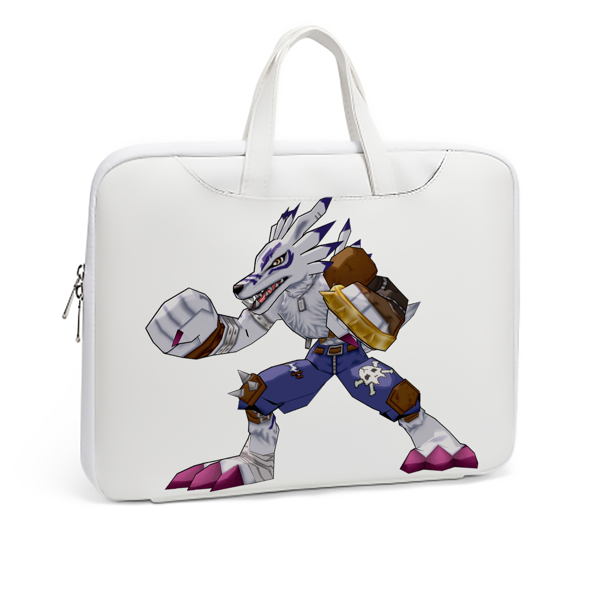 （画像用） Digimon デジタルモンスター/デジモン レザーラップトップバッグ　ノートパソコンケース