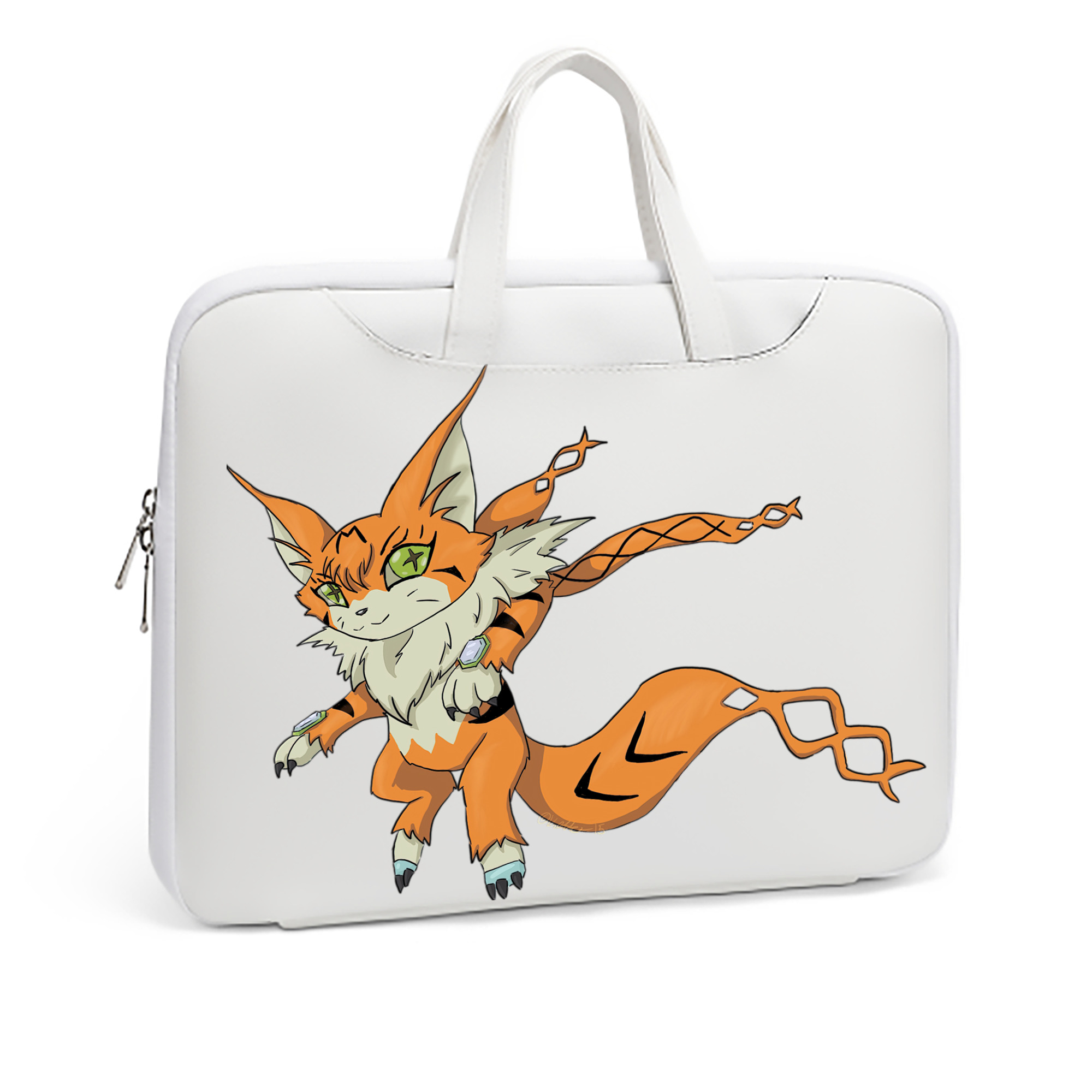 （画像用） Digimon デジタルモンスター/デジモン レザーラップトップバッグ　ノートパソコンケース
