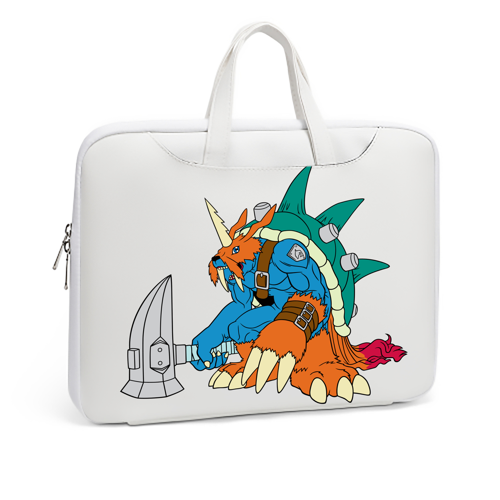 （画像用） Digimon デジタルモンスター/デジモン レザーラップトップバッグ　ノートパソコンケース