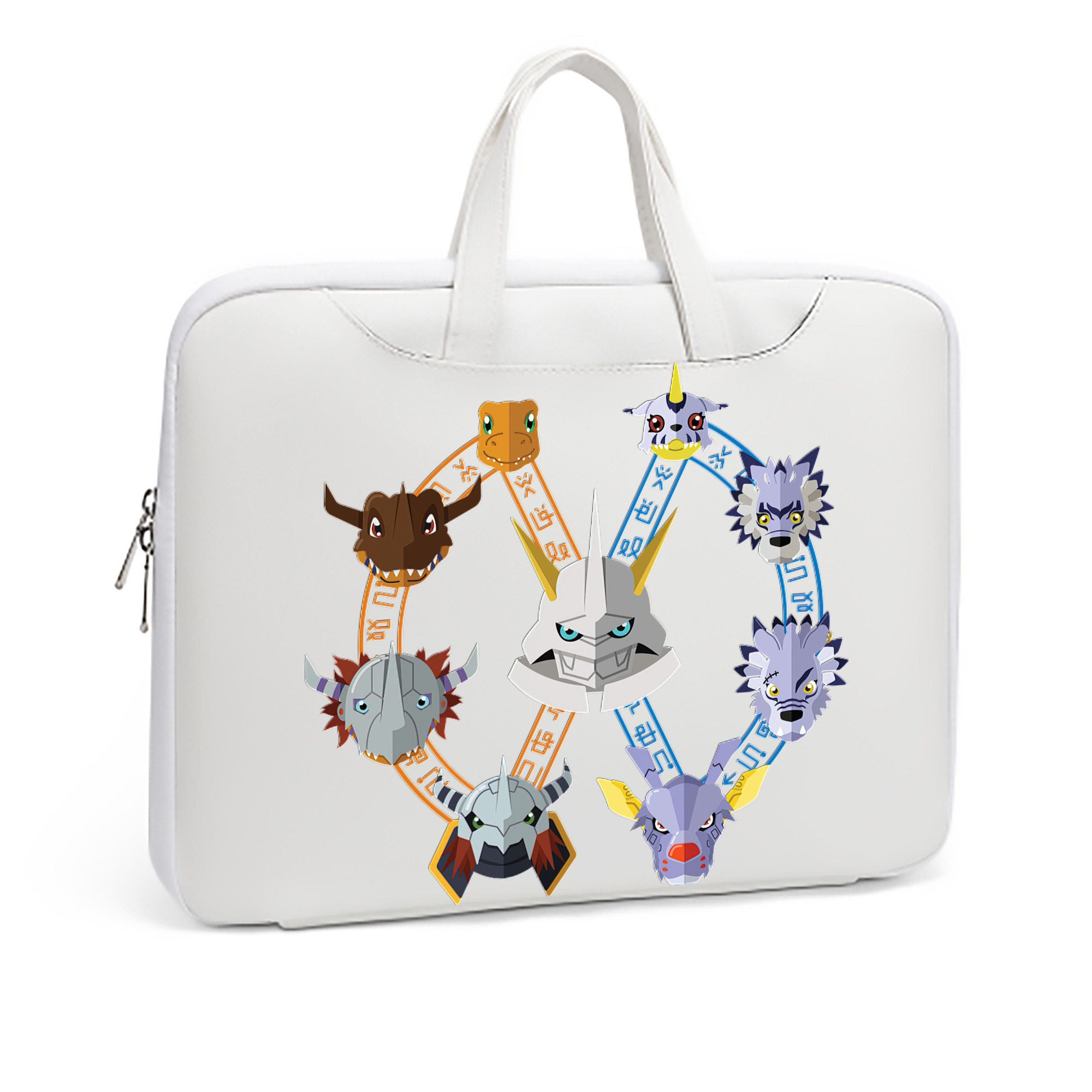 （画像用） Digimon デジタルモンスター/デジモン レザーラップトップバッグ　ノートパソコンケース