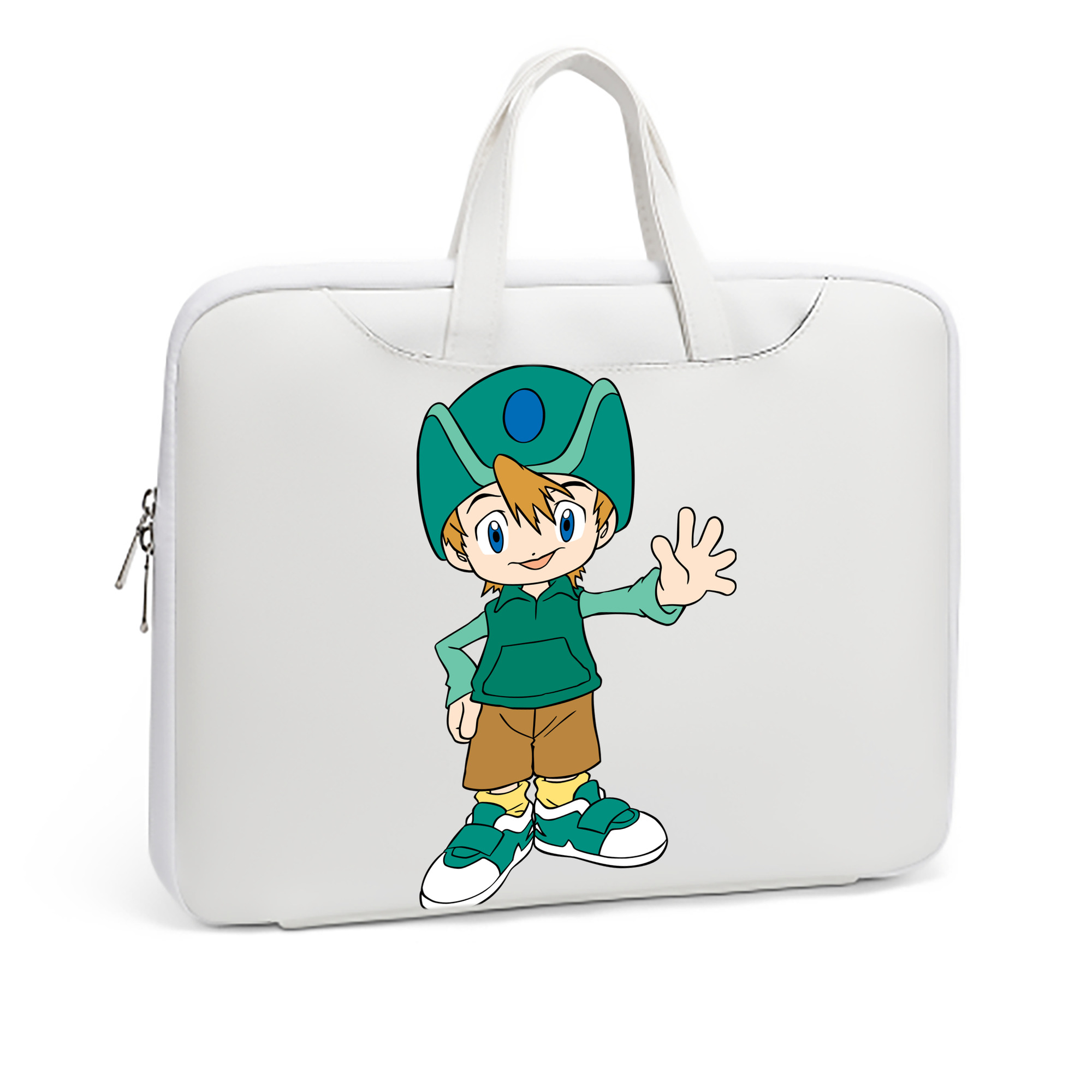 （画像用） Digimon デジタルモンスター/デジモン レザーラップトップバッグ　ノートパソコンケース