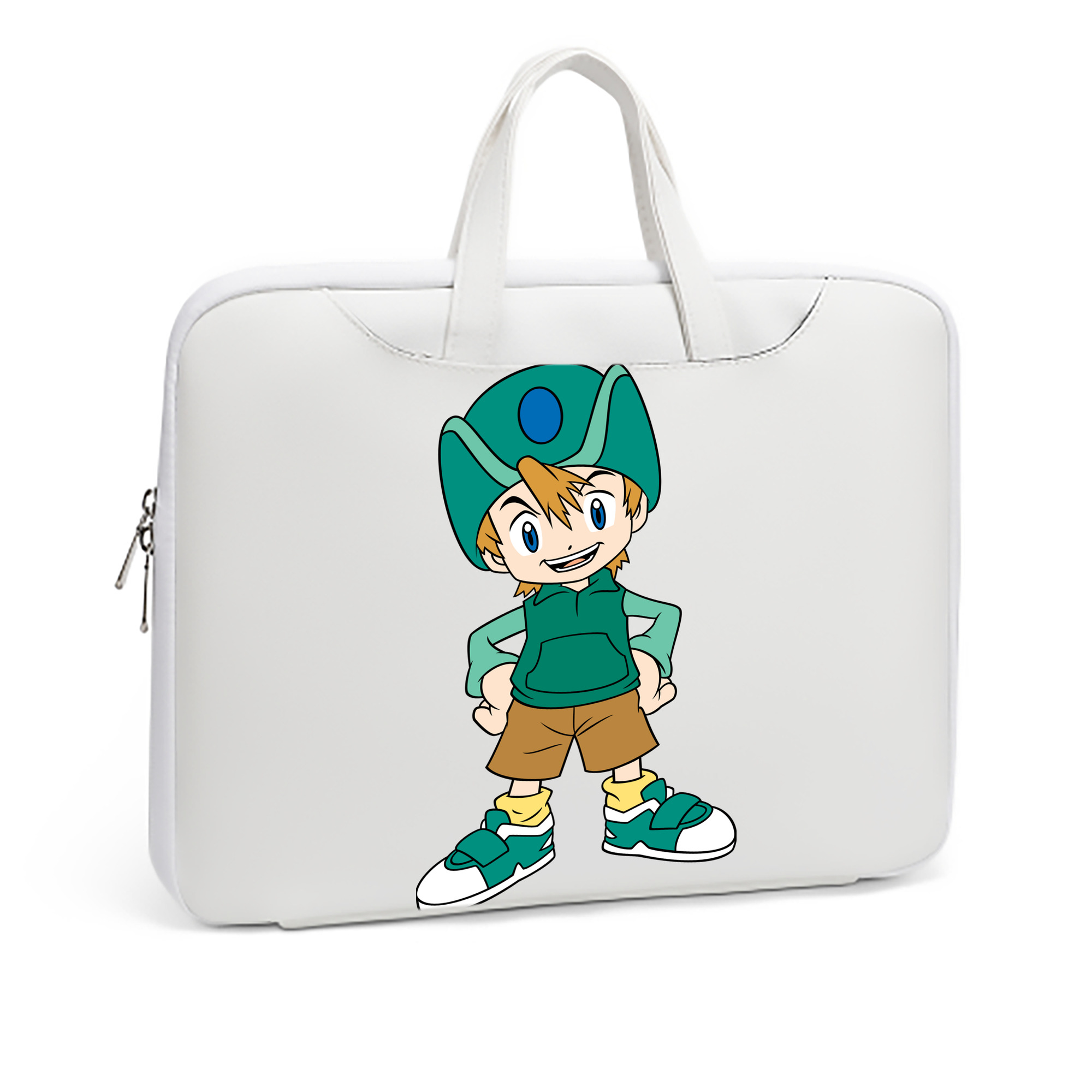 （画像用） Digimon デジタルモンスター/デジモン レザーラップトップバッグ　ノートパソコンケース