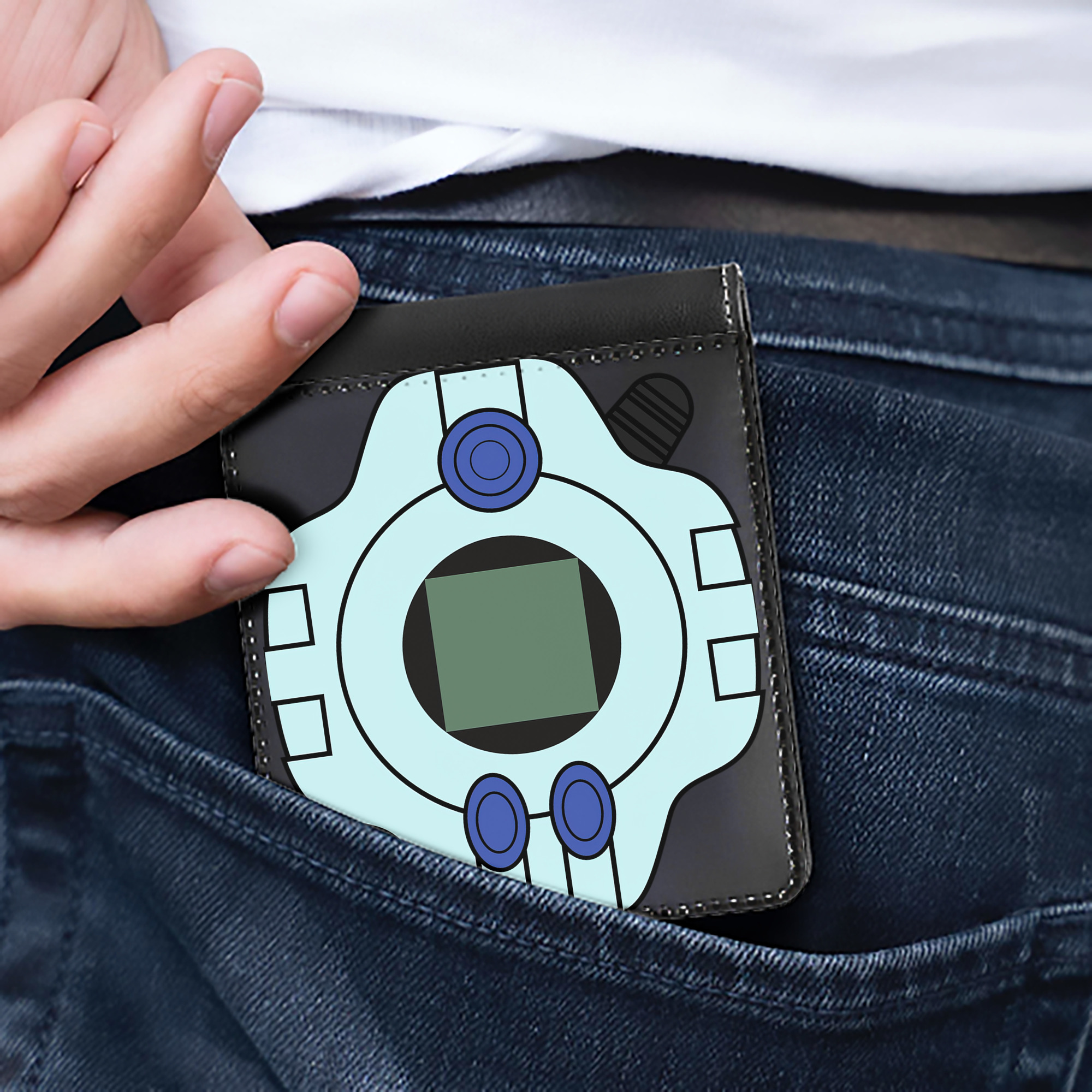 （画像用） Digimon デジタルモンスター/デジモン 二つ折り革財布