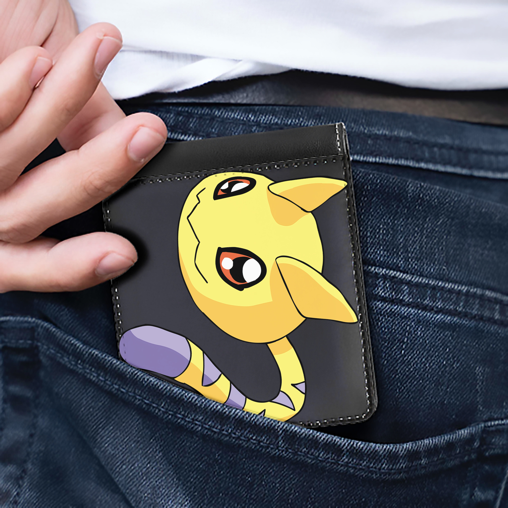 （画像用） Digimon デジタルモンスター/デジモン 二つ折り革財布