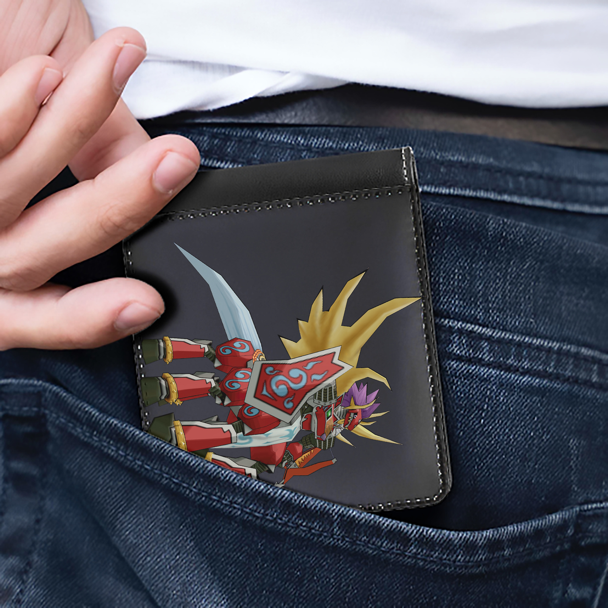 （画像用） Digimon デジタルモンスター/デジモン 二つ折り革財布